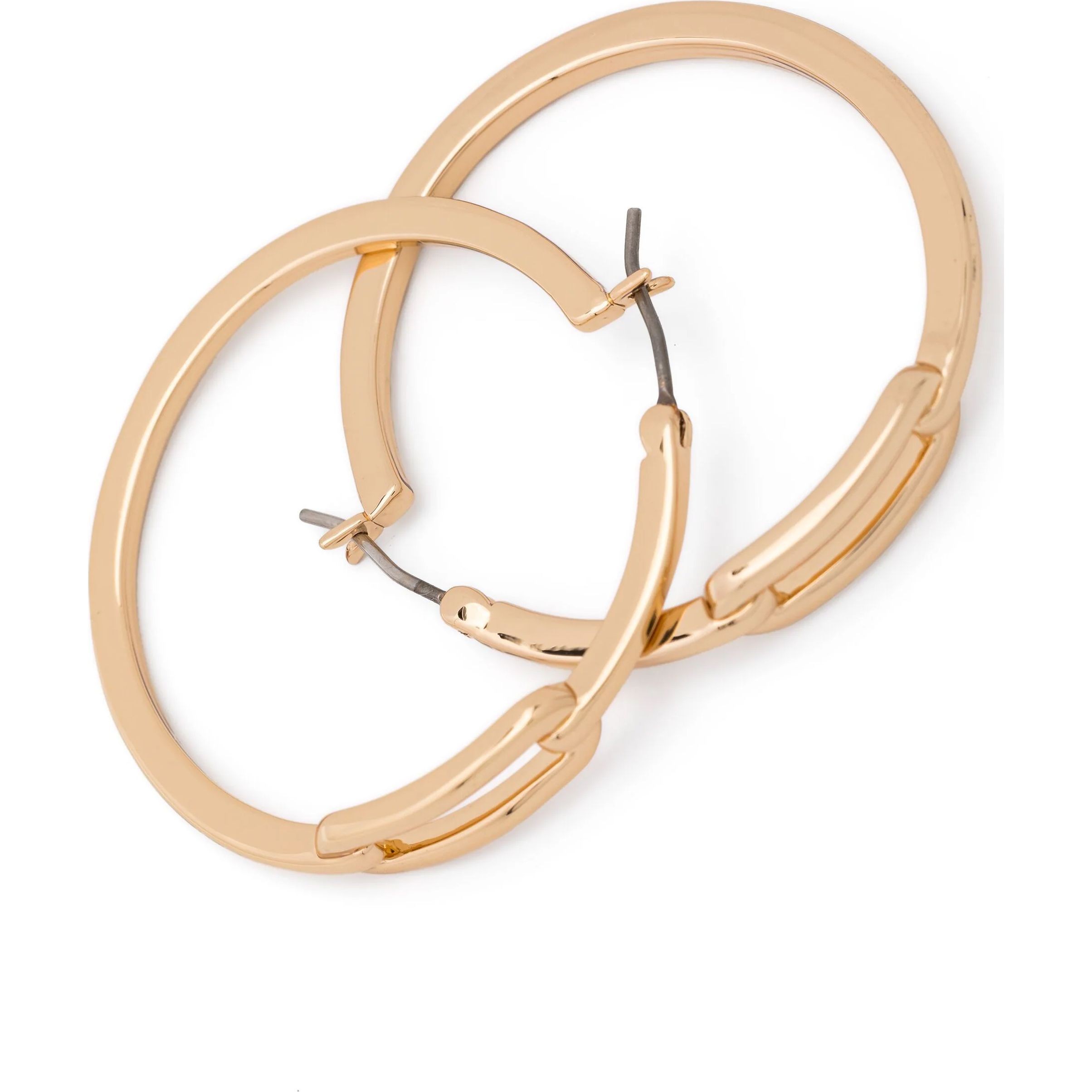 RALPH LAUREN Auskarai moterims, Auksinė, Pe 35mm link hoop 2