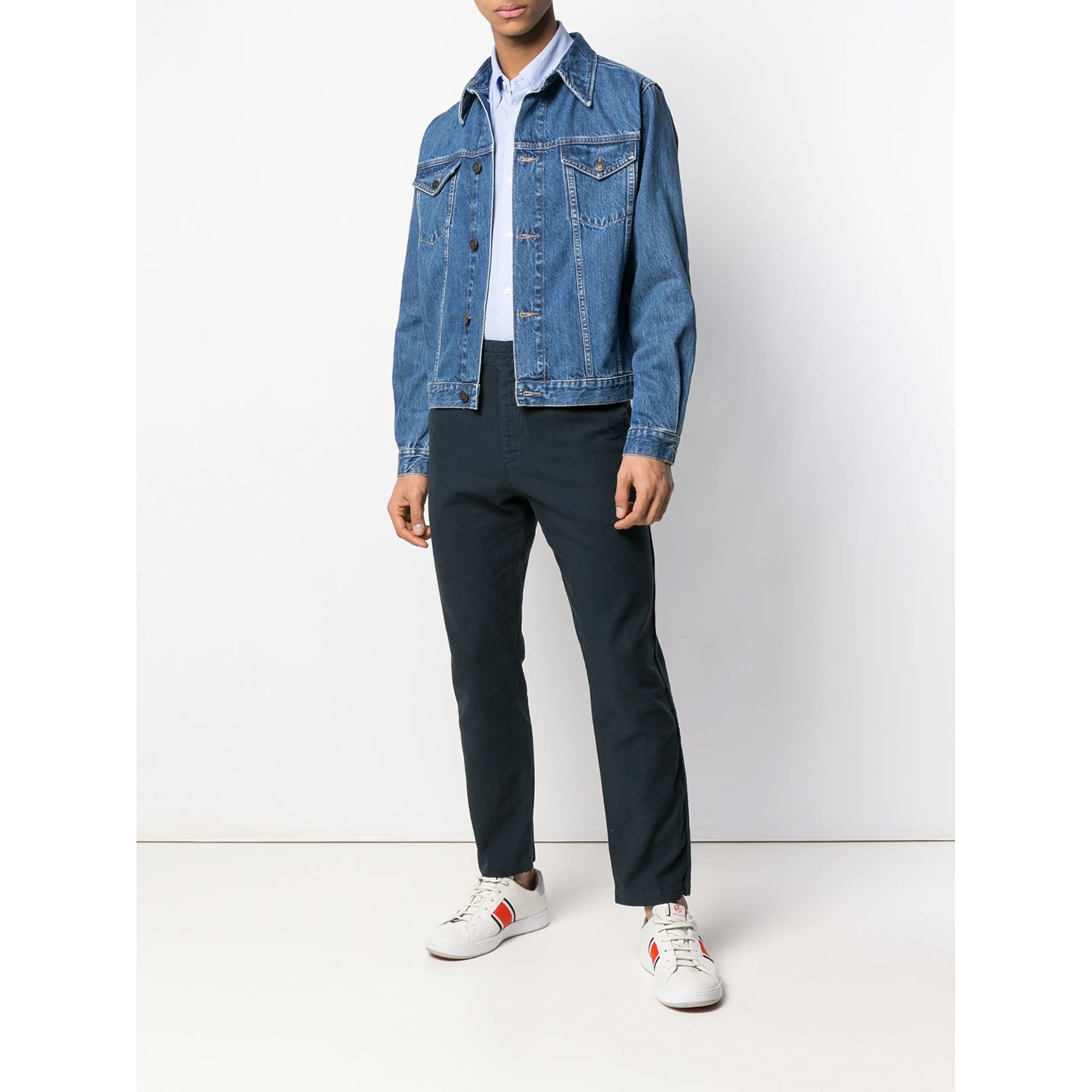 POLO RALPH LAUREN Marškiniai ilgomis rankovėmis vyrams, Mėlyna, Log sleeve shirt 2