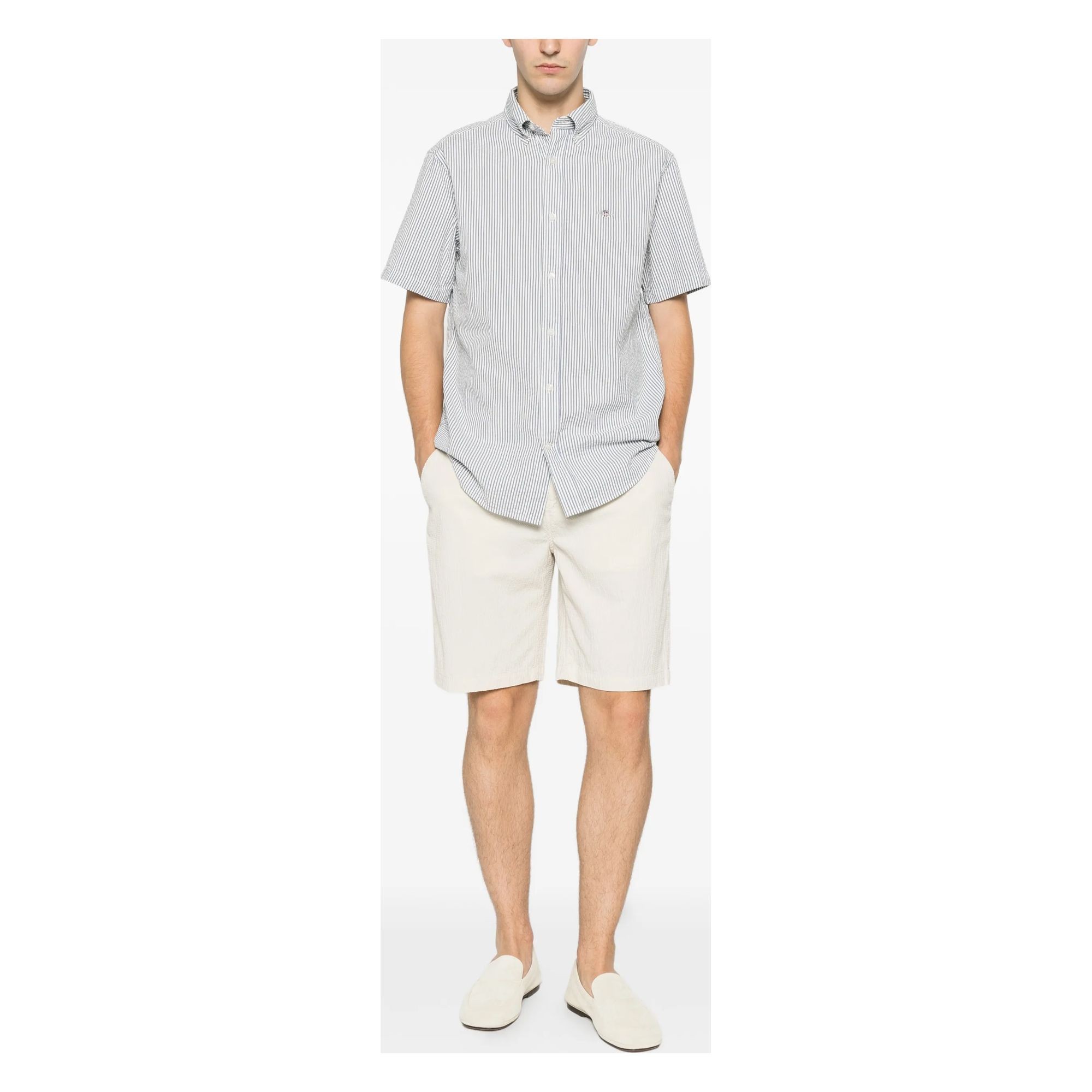 GANT Marškiniai trump. rankovėmis vyrams, Mėlyna, 3260038-442 Shirts lon 2