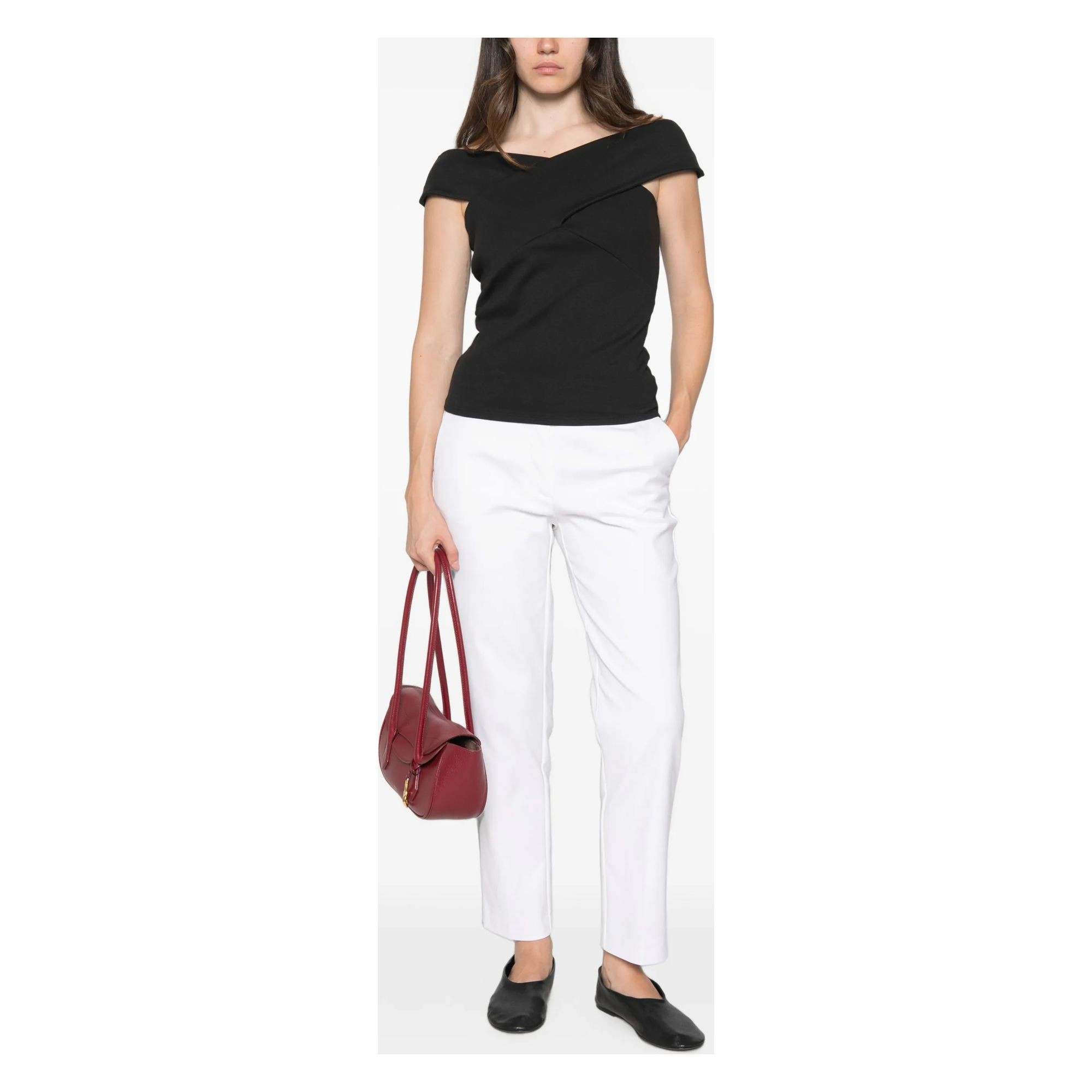ANDIATA Kelnės moterims, Balta, Pants 2