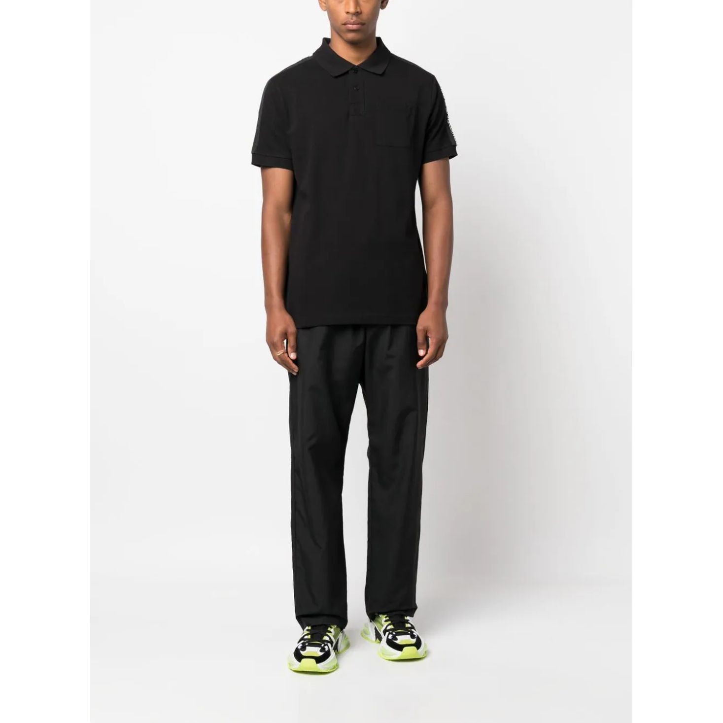 VERSACE JEANS CUTURE Polo marškiniai trumpos rank. vyrams, Juoda, Polo t-shirt 2