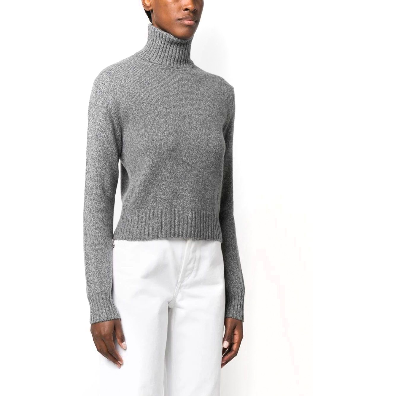 AMI PARIS Megztinis moterims, Pilka, Tonal adc sweater 2