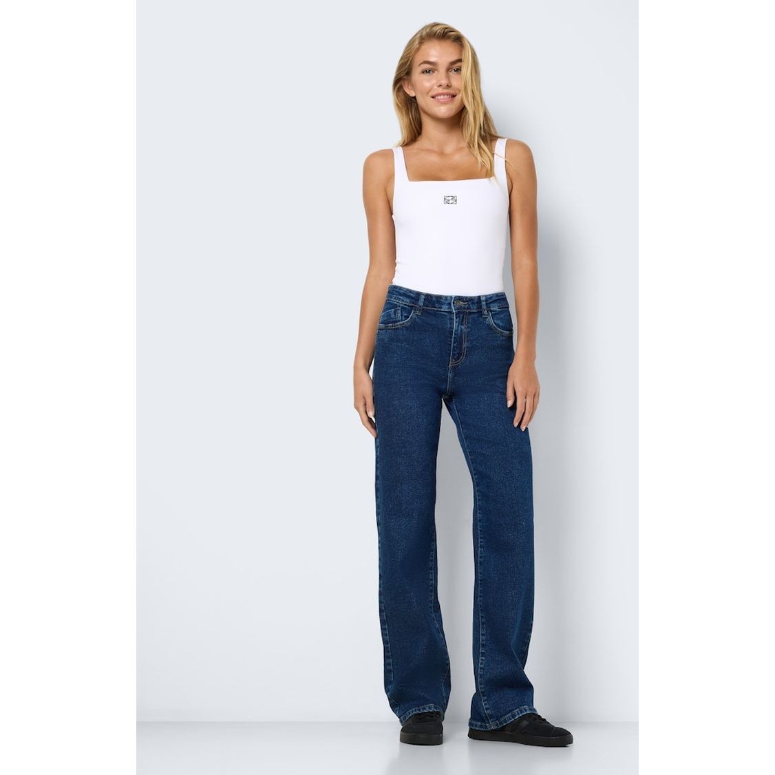 NOISY MAY Platūs džinsai moterims, Mėlyna, Yolanda wide jeans 6