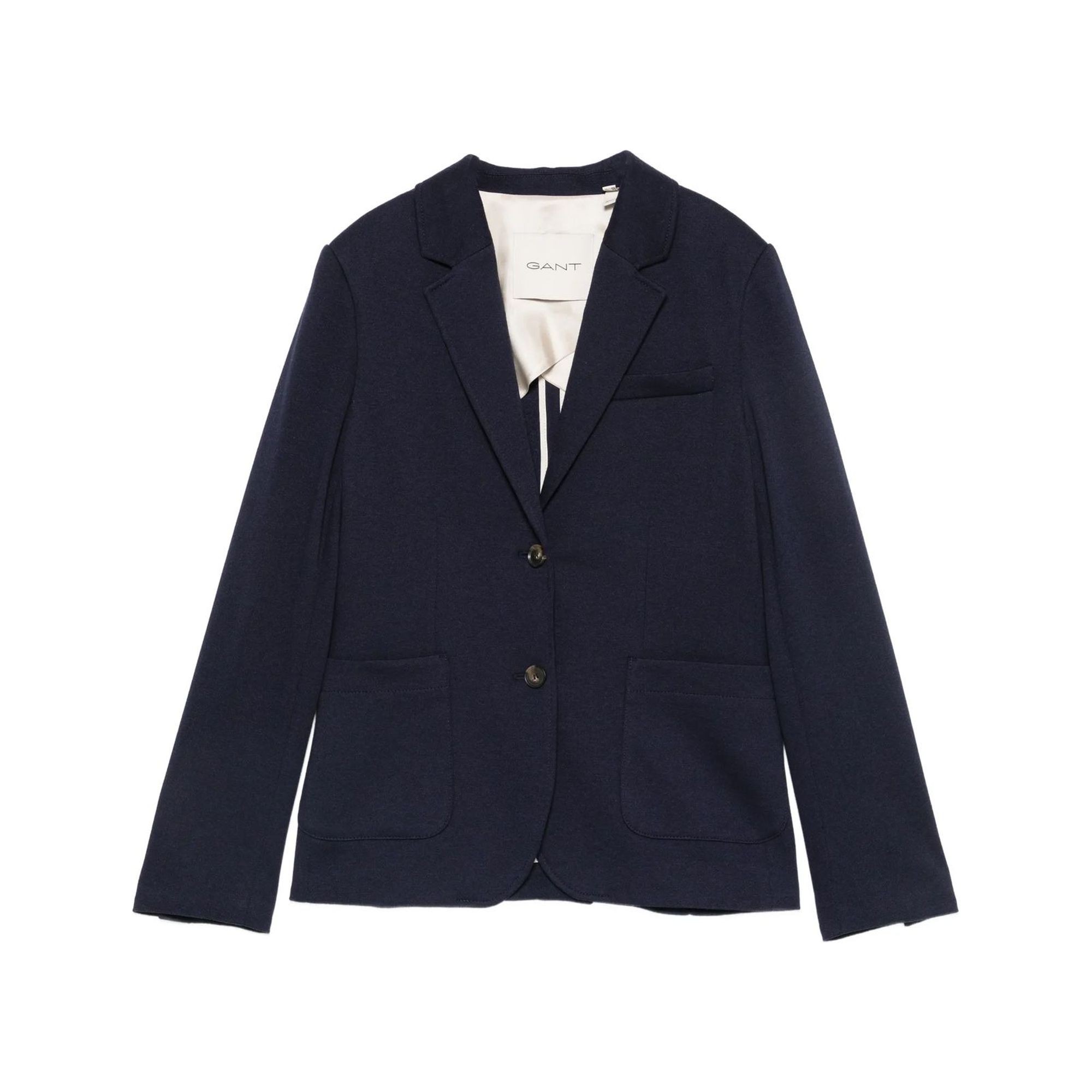 GANT Švarkas moterims, Mėlyna, Slim pique blazer 1