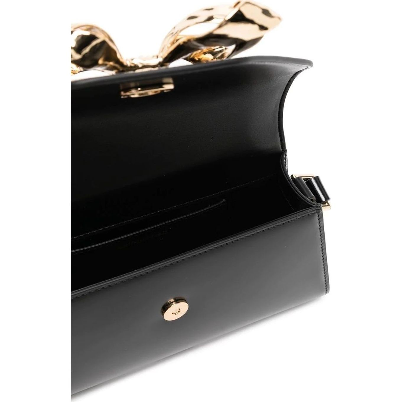 SELF PORTRAIT Rankinė per petį moterims, Juoda, Black bow mini shoulder bag 4
