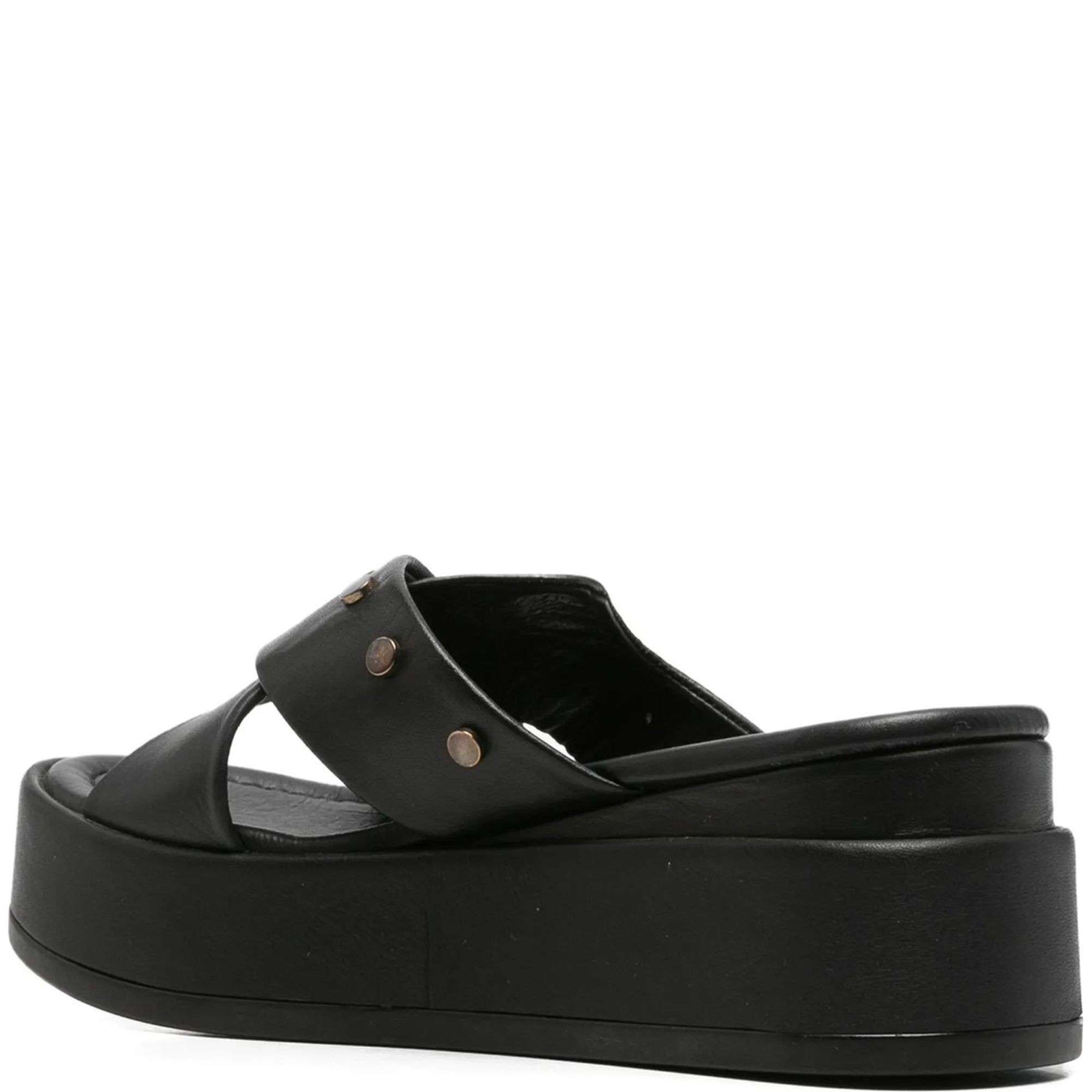 SERGIO MORETTI Klumpės moterims, Juoda, Slippers, SERGIO MORETTI 3