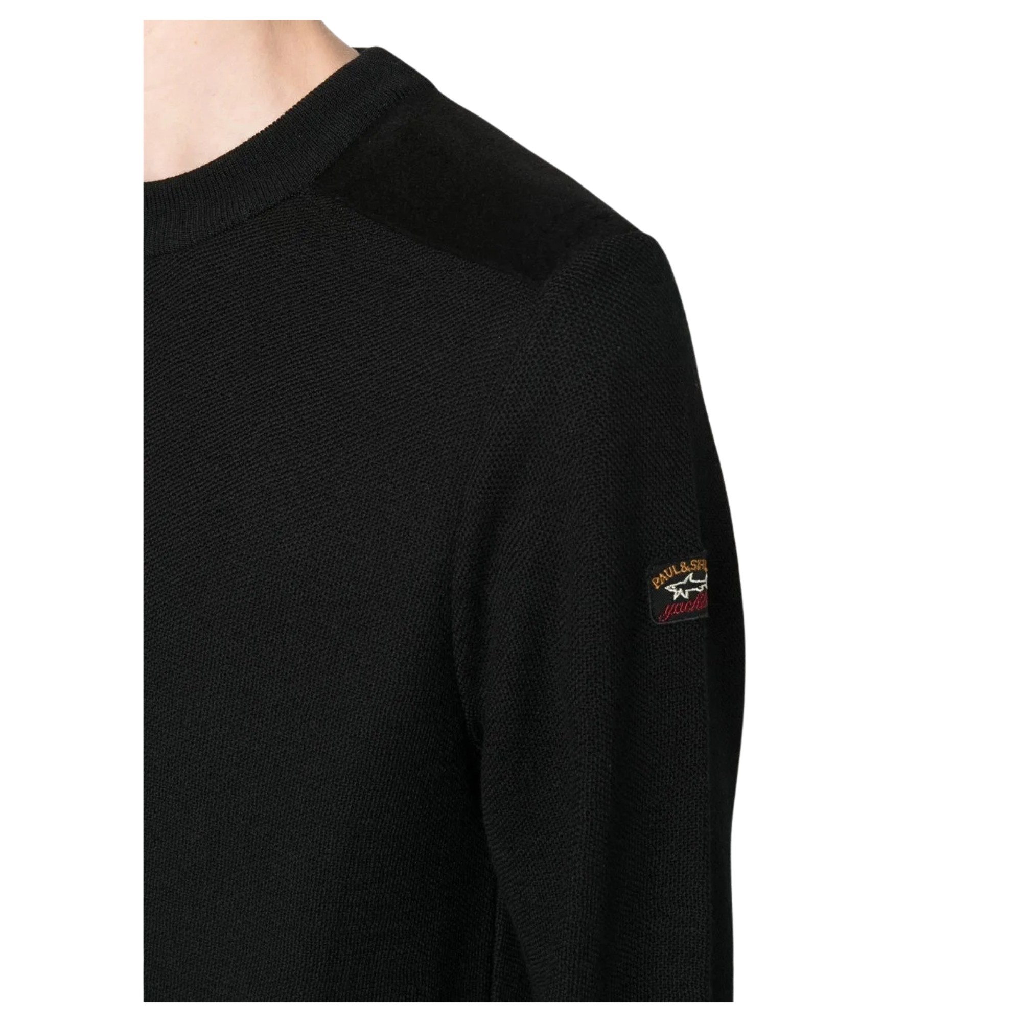 PAUL&SHARK Megztinis vyrams, Juoda, Knitted roundneck sweater 4