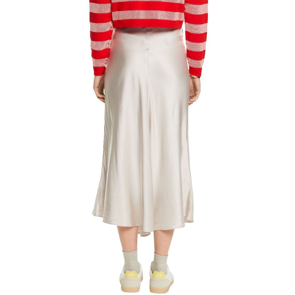 ESPRIT Midi sijonas moterims, Smėlio, F*SUS*sateen Midi skirt 3