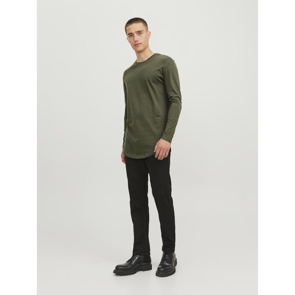 JACK & JONES Marškinėliai ilgom. rankovėmis vyrams, Chaki, Noa tee o-neck 3