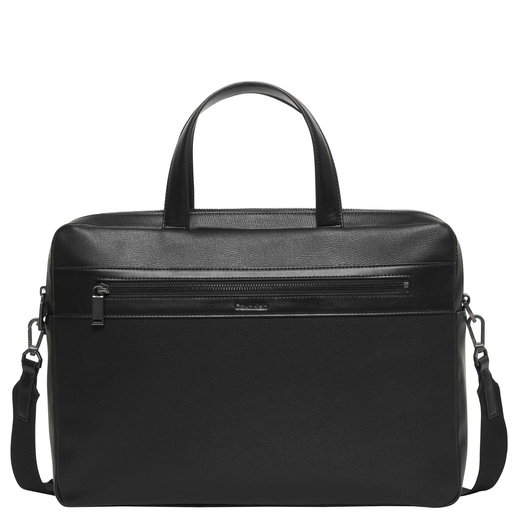 CALVIN KLEIN Dėklas kompiuteriui vyrams, Juoda, zip commuter bag 1