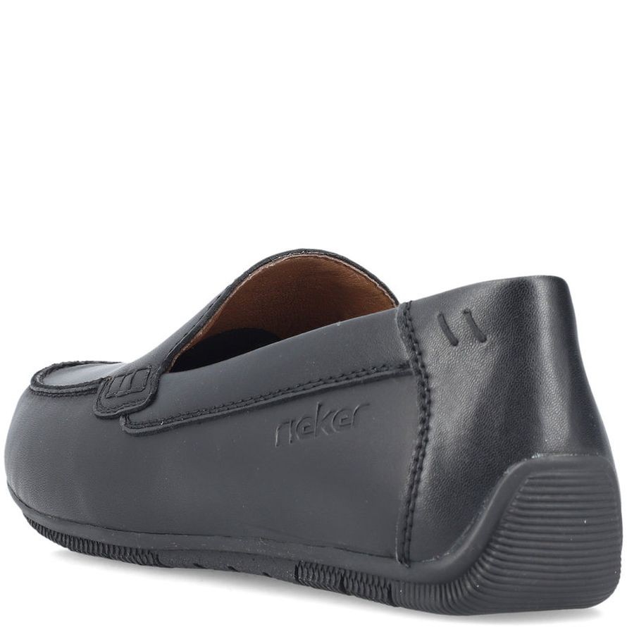 RIEKER Mokasinai vyrams, Juoda, MOCASINS 10