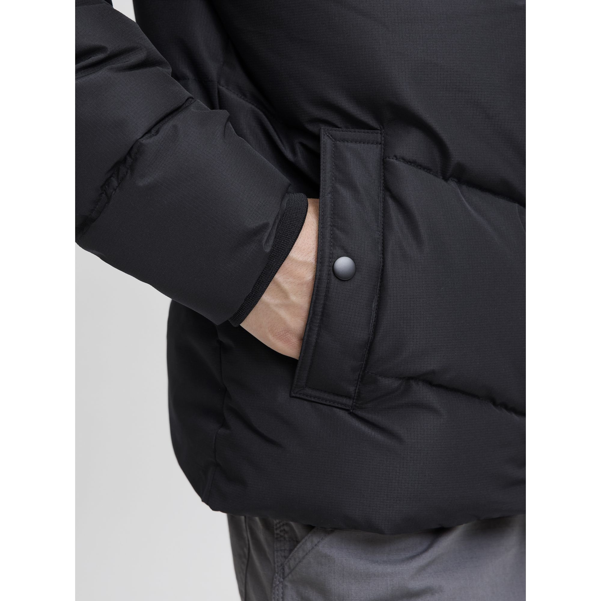 JACK & JONES Pūkinė striukė vyrams, Juoda, Morgan 6