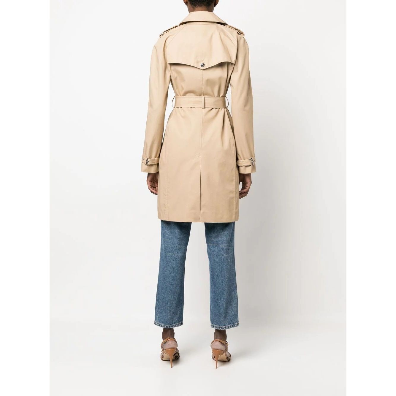 MICHAEL KORS Lietpaltis moterims, Ruda, Cotton trench 3
