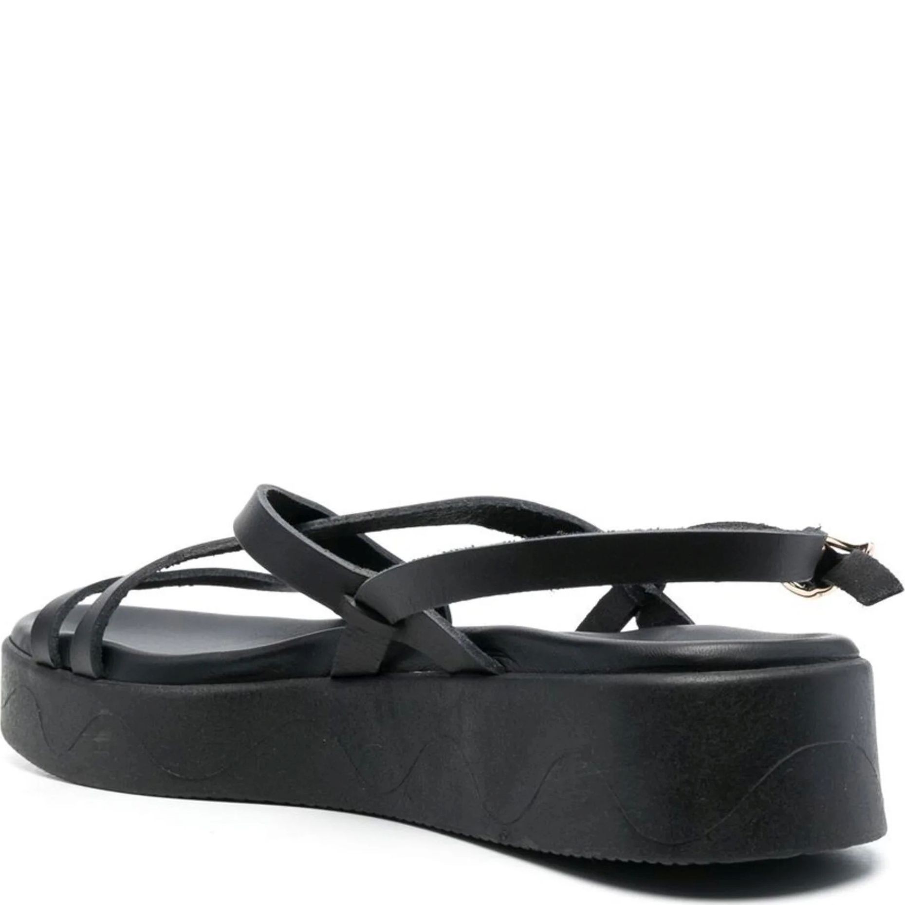 ANCIENT GREEK SANDAL Basutės moterims, Juoda, Silia vachetta sandals 3
