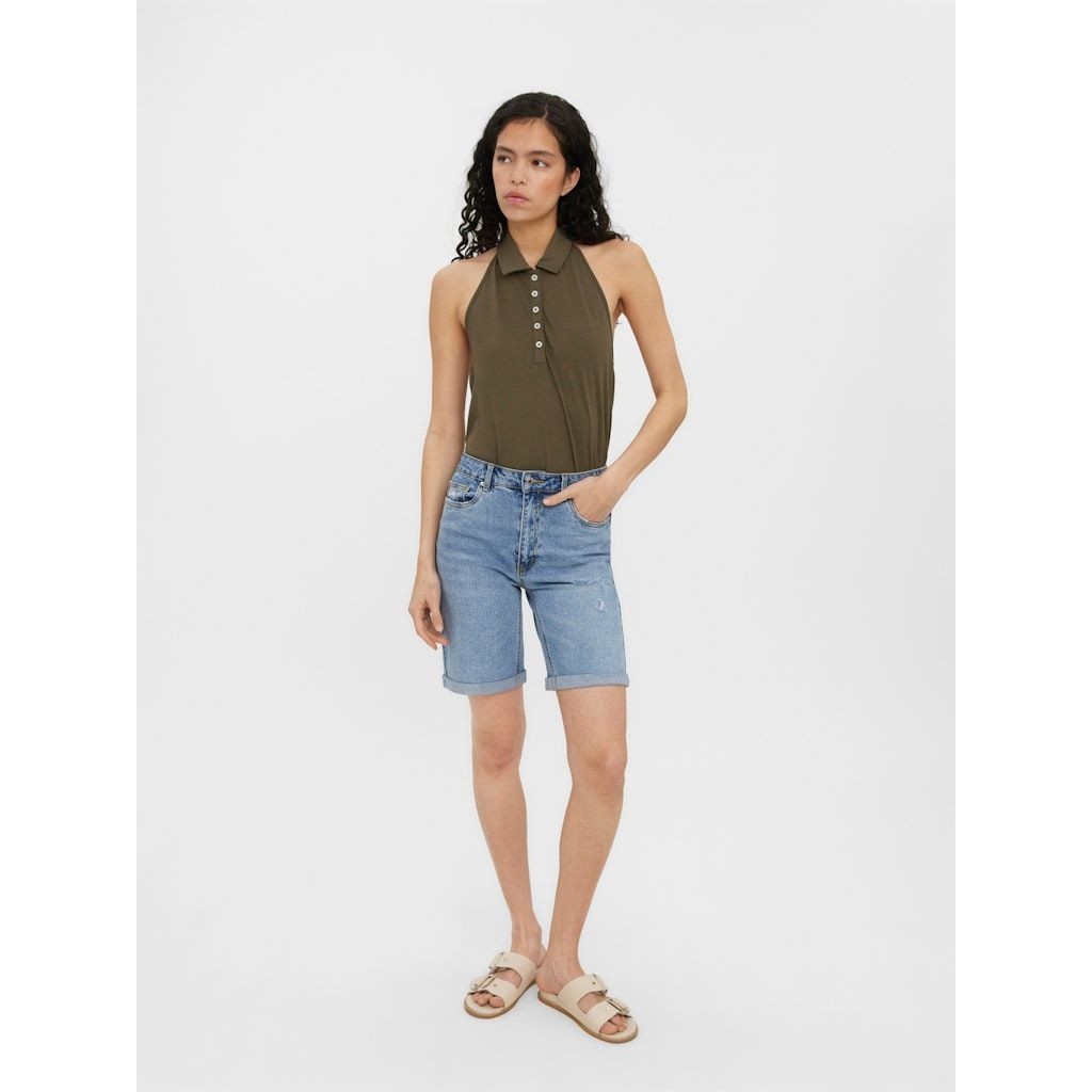VERO MODA Šortai moterims, Mėlyna, VMBRENDA HR LONG DST 4