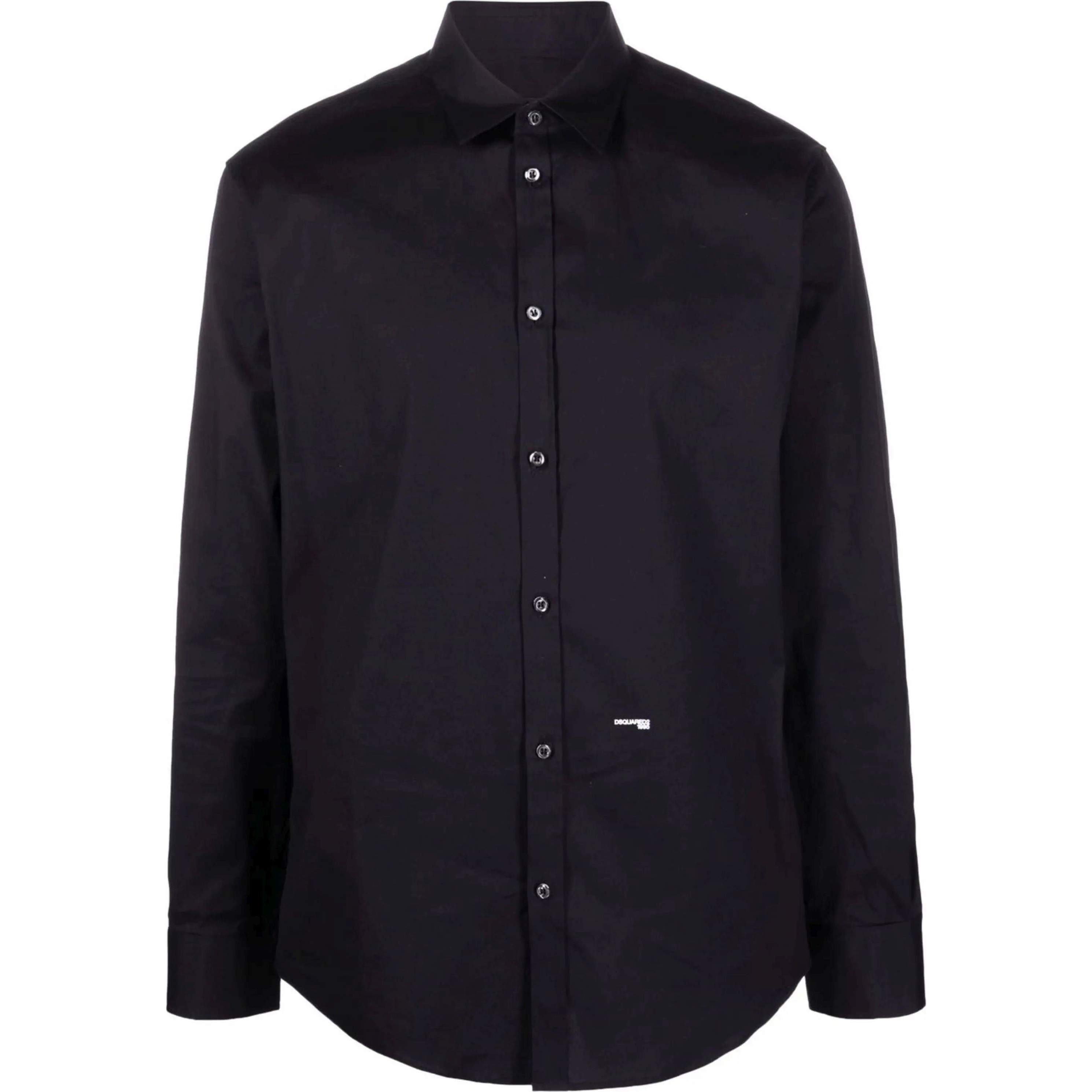 DSQUARED2 Marškiniai ilgomis rankovėmis vyrams, Juoda, Shirt 1
