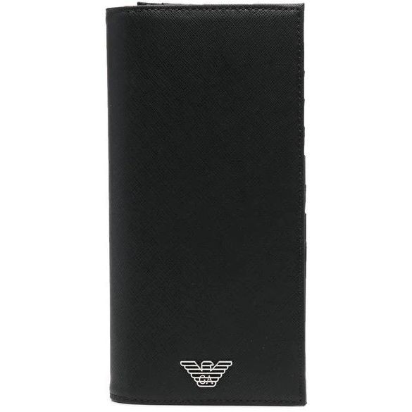 EMPORIO ARMANI Piniginė vyrams, Juoda, Wallet 1