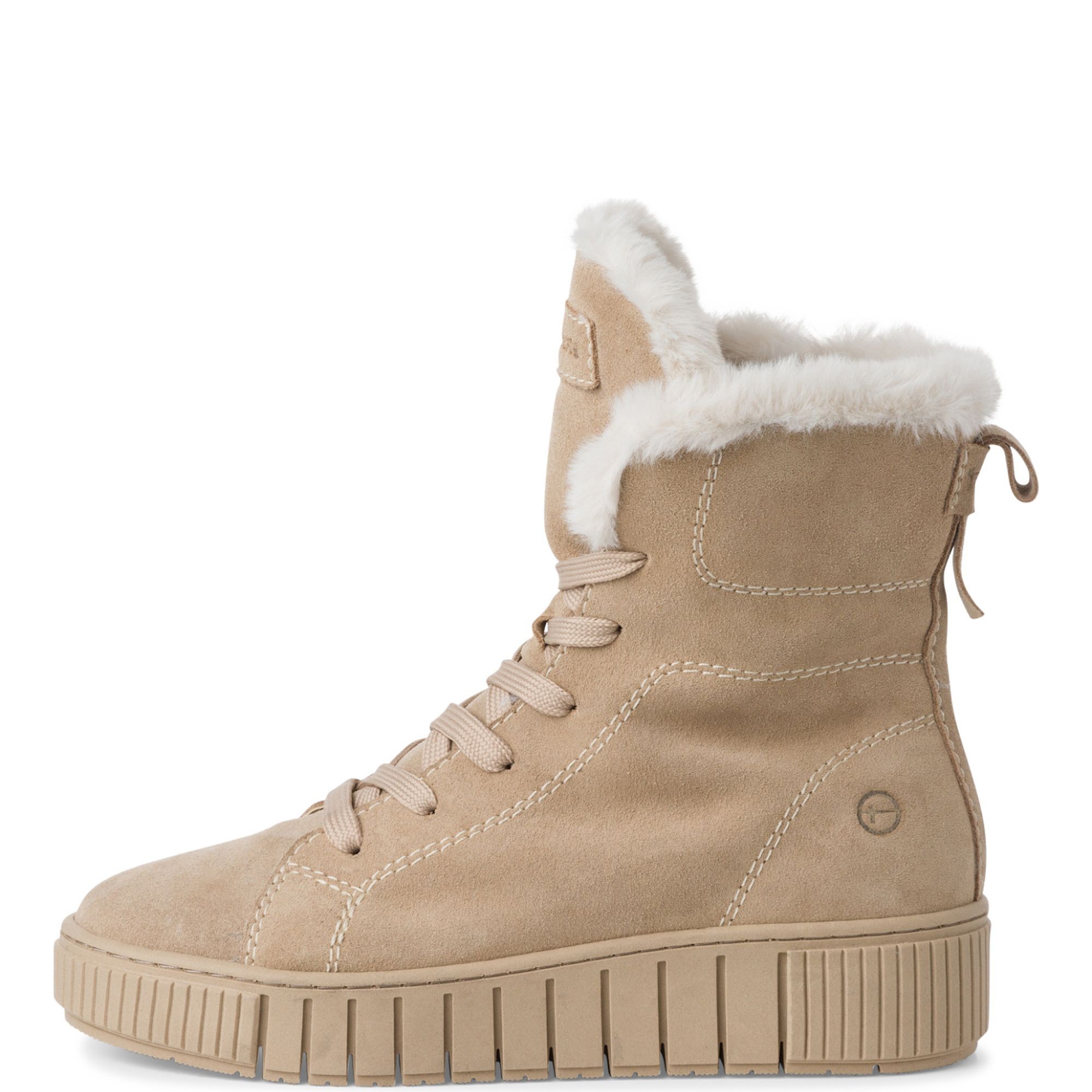 TAMARIS Auliniai moterims, Smėlio, Wl lace boot 2
