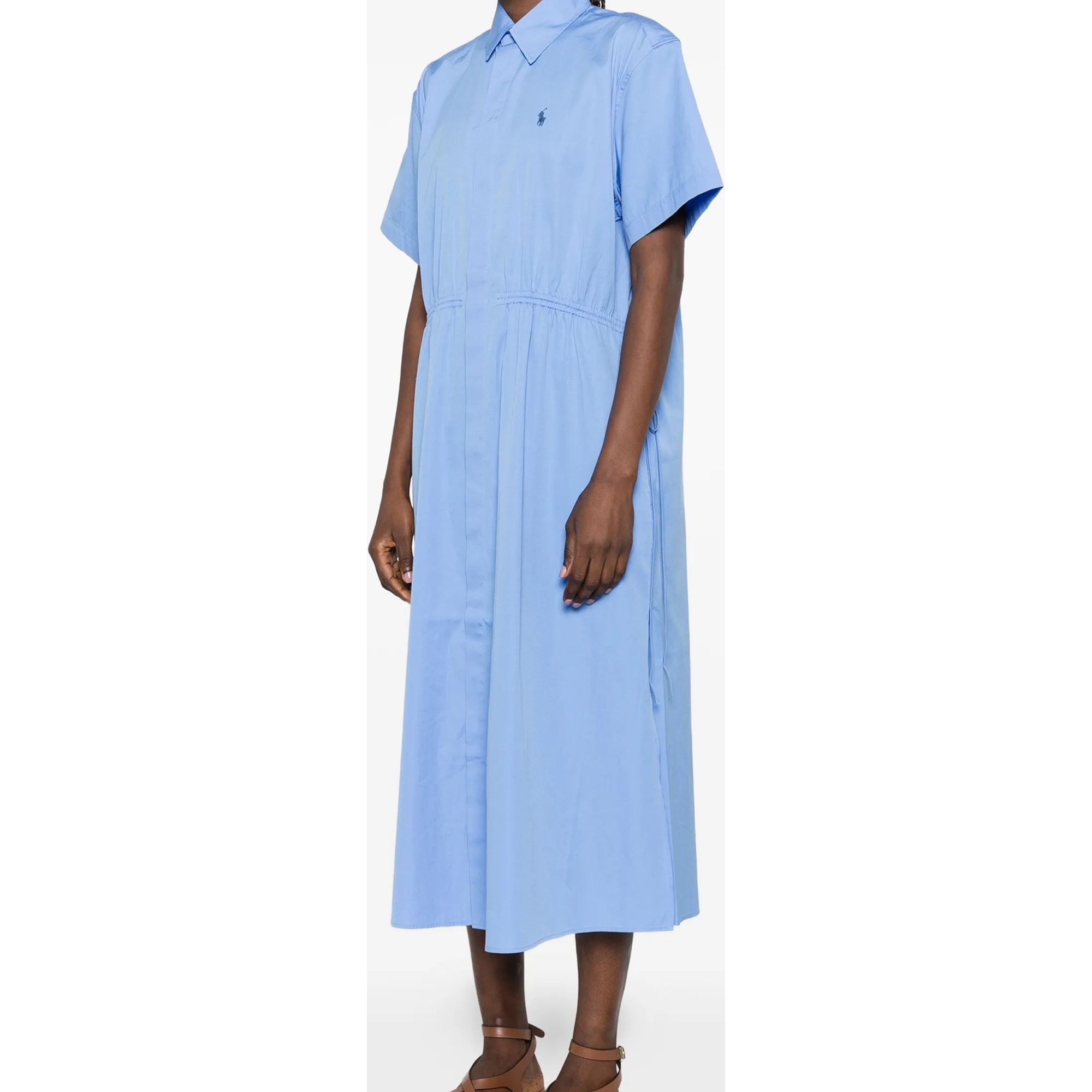 POLO RALPH LAUREN Midi suknelė moterims, Mėlyna, Woven-shirt dress-dresses 3