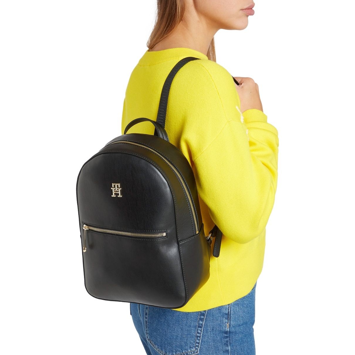 TOMMY HILFIGER Kuprinė moterims, Juoda, Iconic backpack 5
