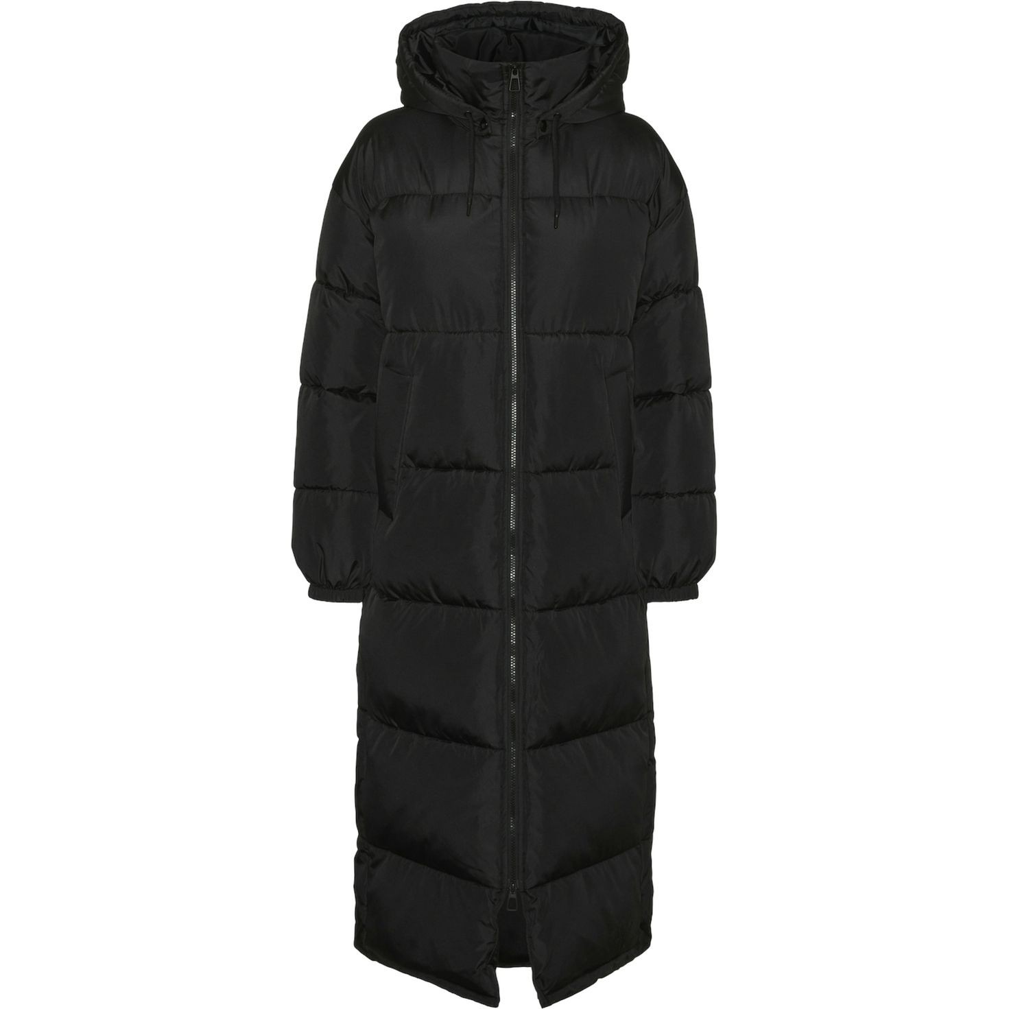 VERO MODA Pūkinis paltas moterims, Juoda, Klea long coat 6