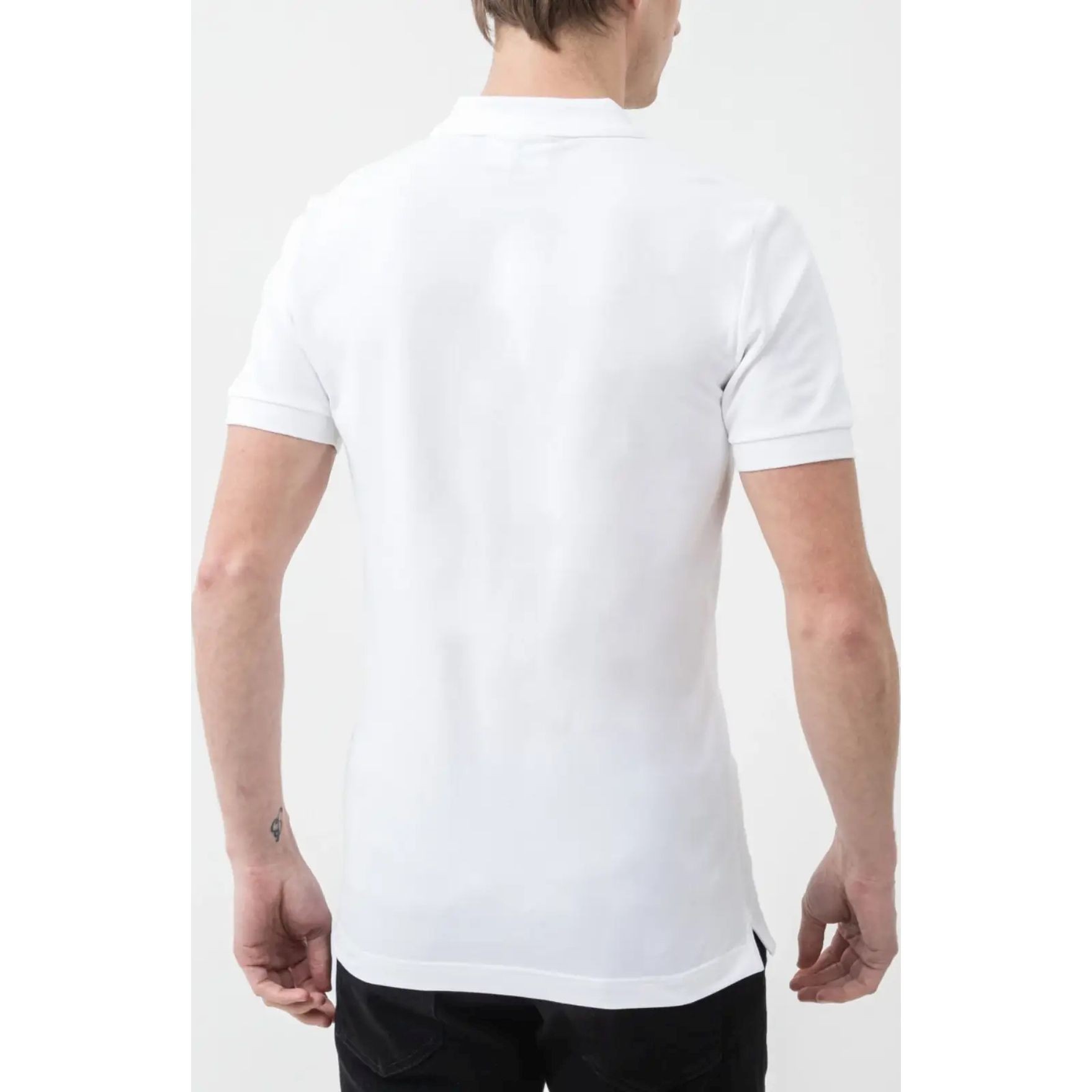 CALVIN KLEIN JEANS Polo marškiniai trumpos rank. vyrams, Balta, S/s polo 3