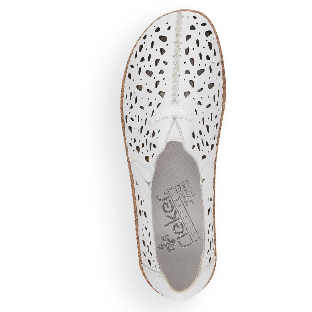 RIEKER Basutės moterims, Balta, SANDALS 4