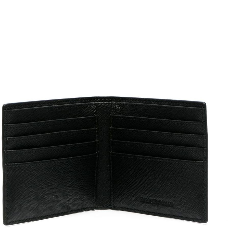 EMPORIO ARMANI Piniginė vyrams, Juoda, Wallet 3