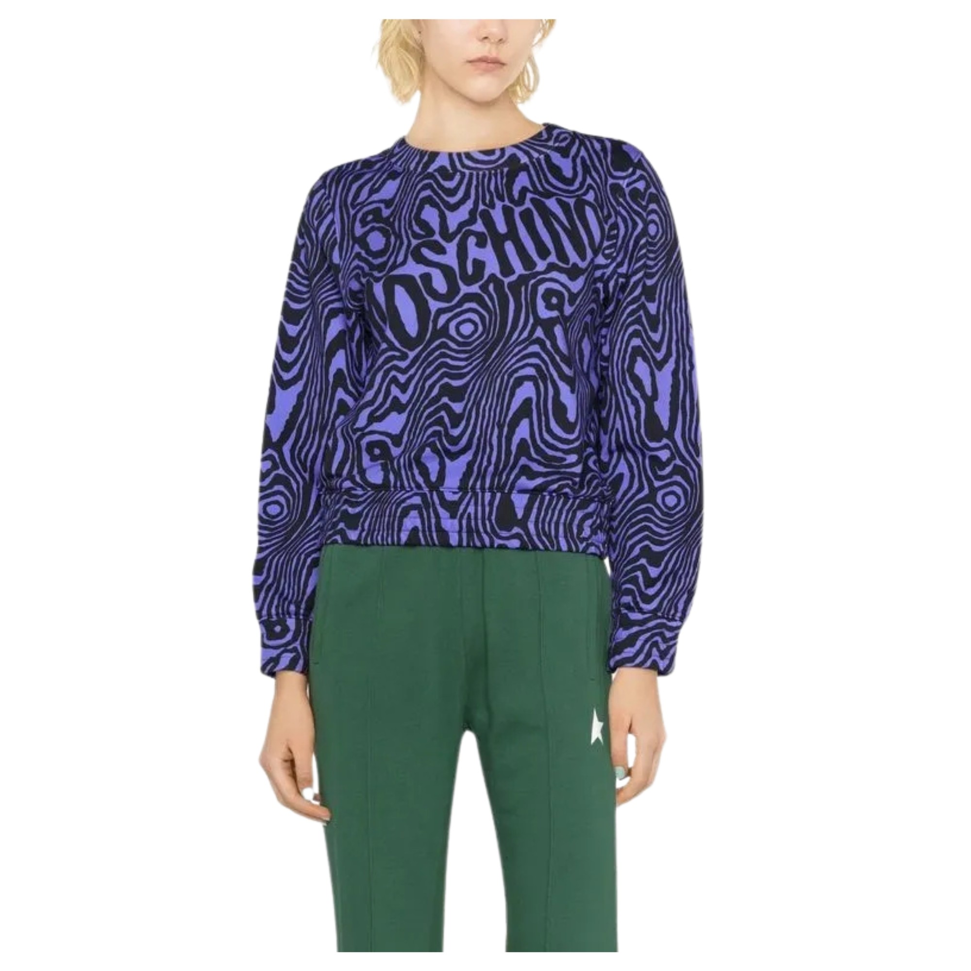 MOSCHINO Sportinis nertinis moterims, Mėlyna, Sweatshirt 2