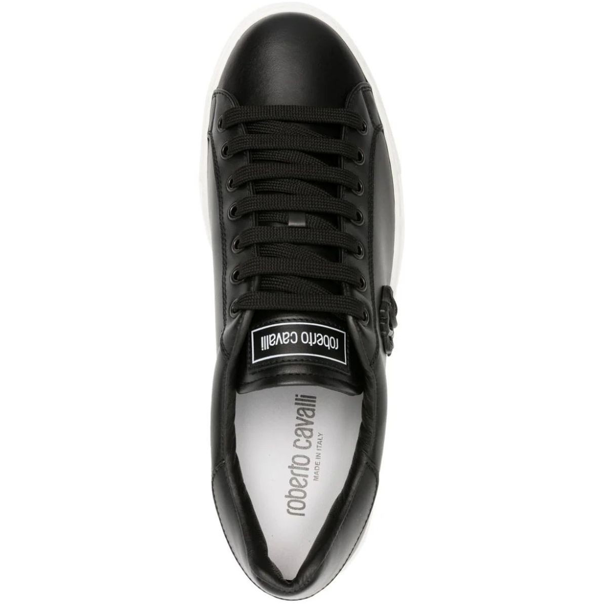 ROBERTO CAVALLI Laisvalaikio bateliai vyrams, Juoda, Sneakers 4