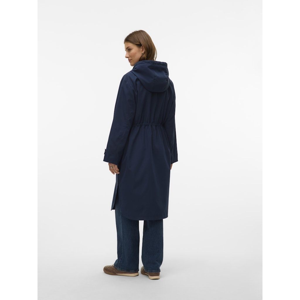 VERO MODA Lietpaltis moterims, Mėlyna, Cherrie long parka 4