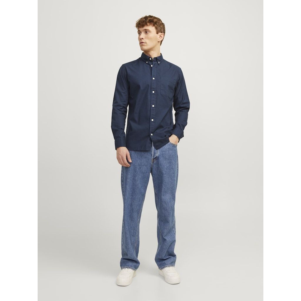 JACK & JONES Marškiniai vyrams, Navy, JPRBROOK OXFORD 3