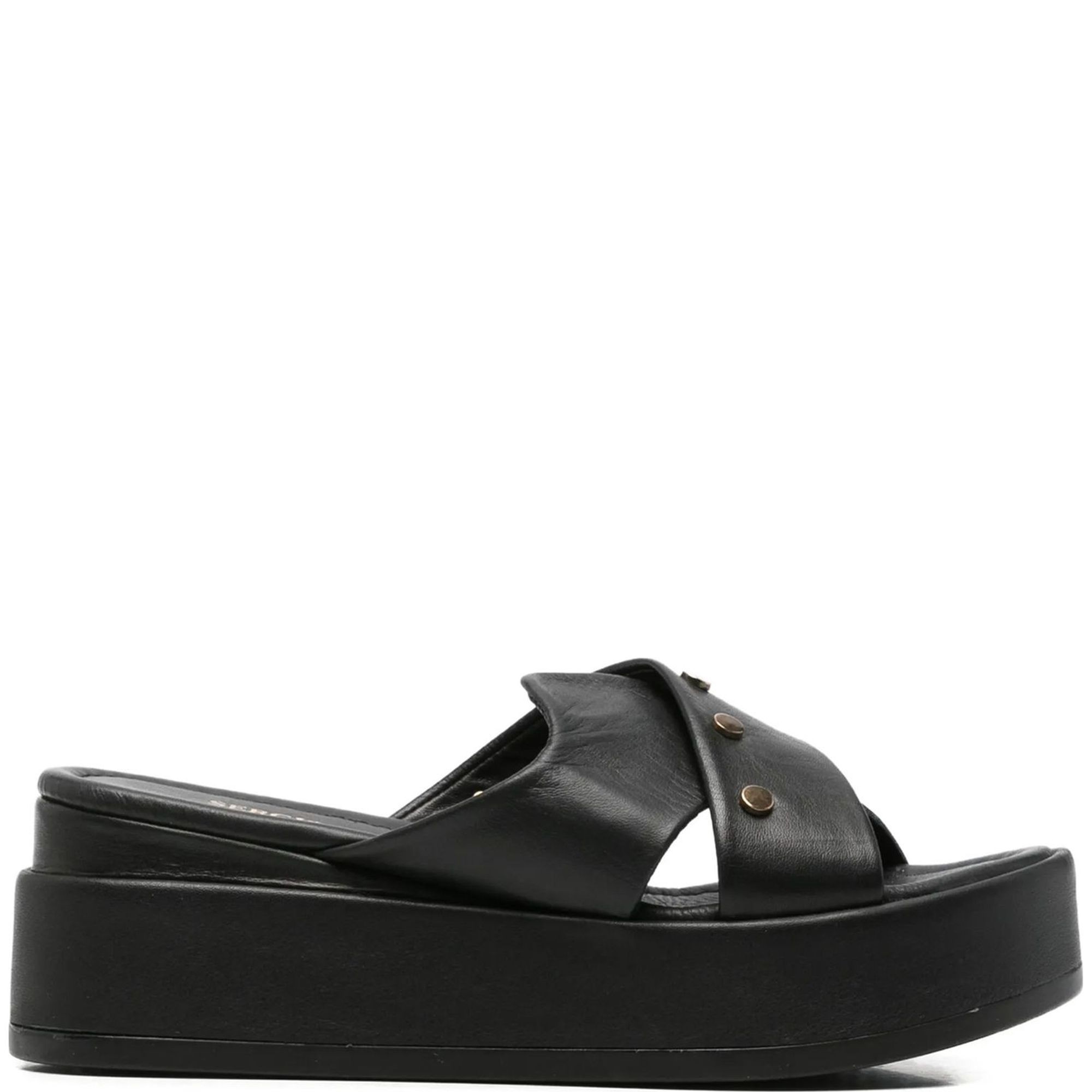 SERGIO MORETTI Klumpės moterims, Juoda, Slippers, SERGIO MORETTI 2