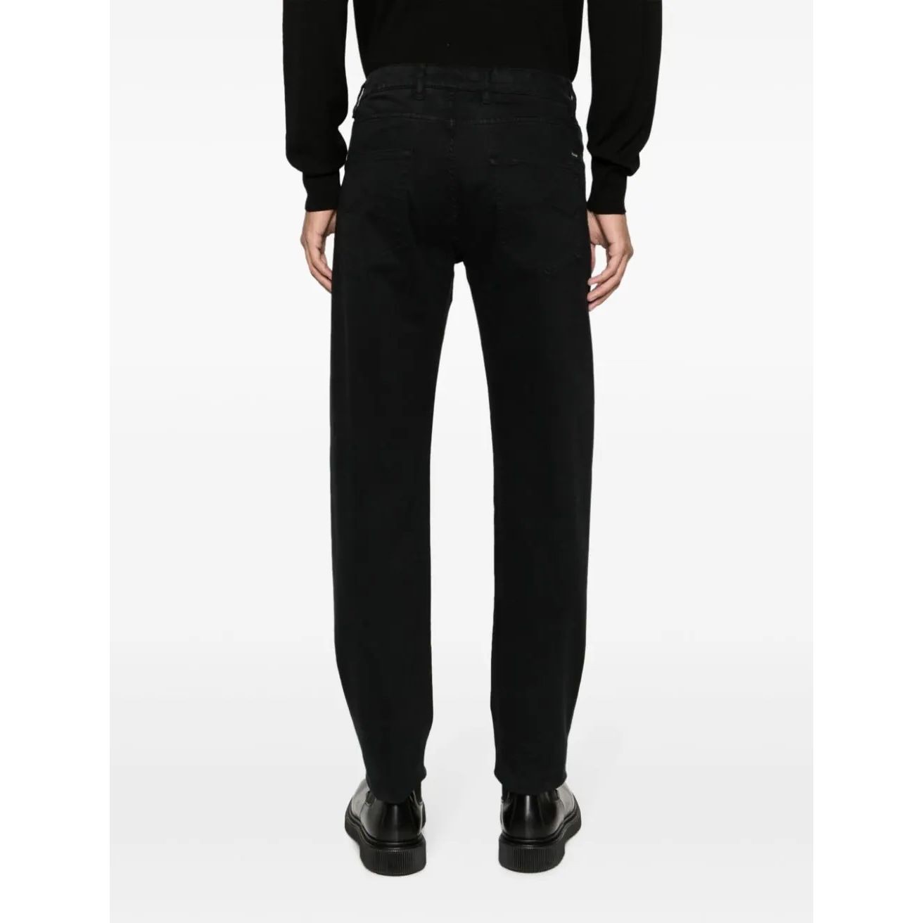 PAULNSHARK Tiesūs džinsai vyrams, Juoda, Five pocket trousers 3