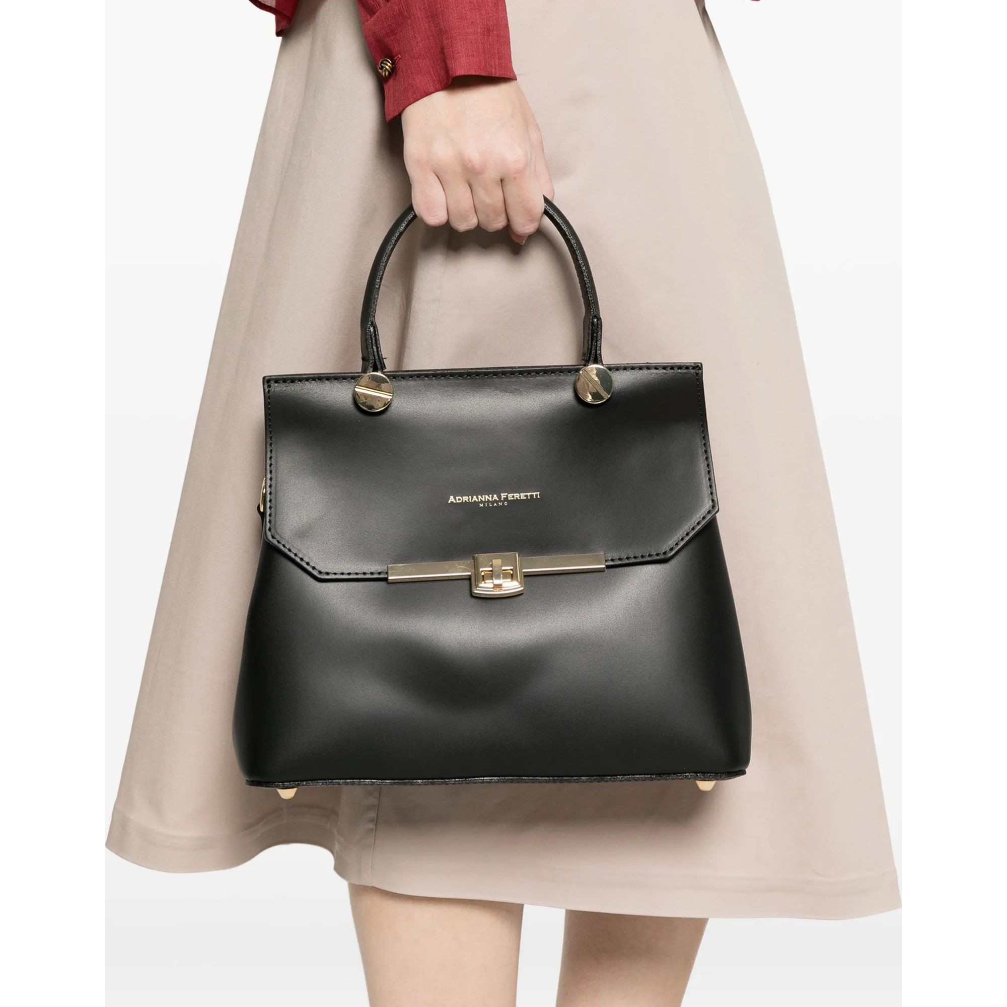 ADRIANNA FERETTI Pirkinių krepšys moterims, Juoda, Tote bag 2