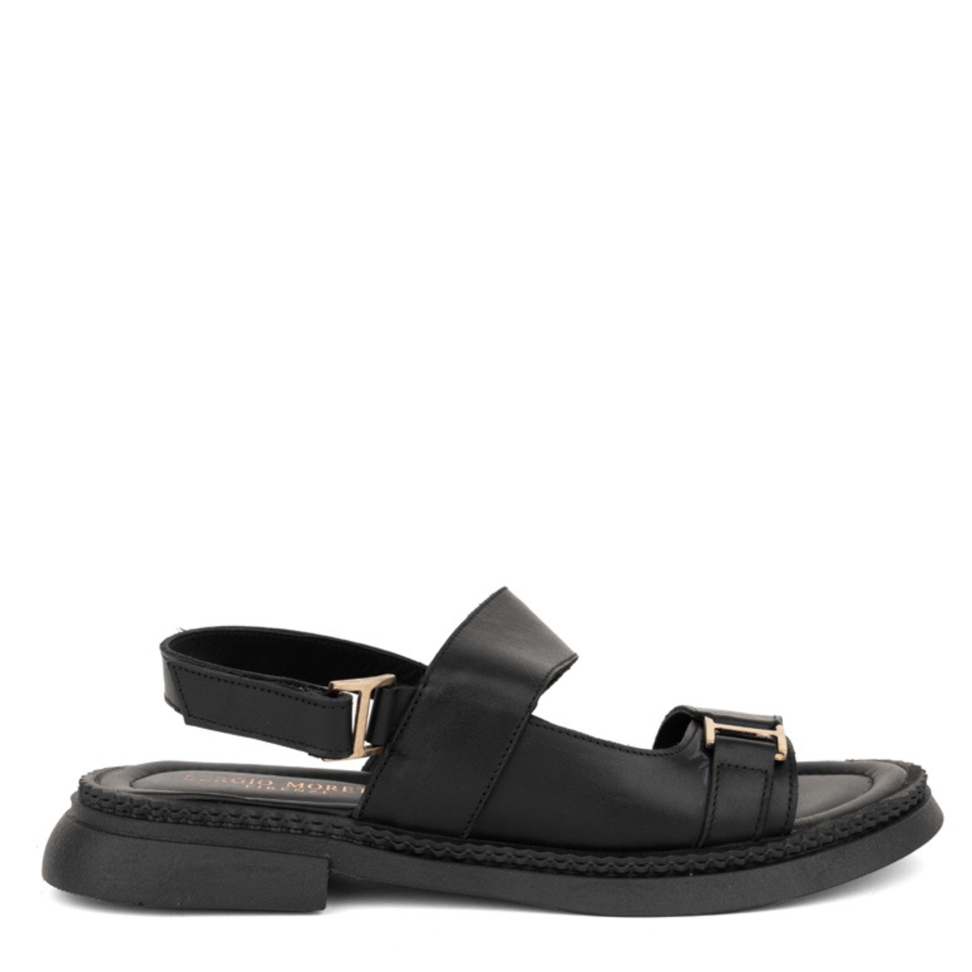 SERGIO MORETTI Basutės moterims, Juoda, Sandals, SERGIO MORETTI 2