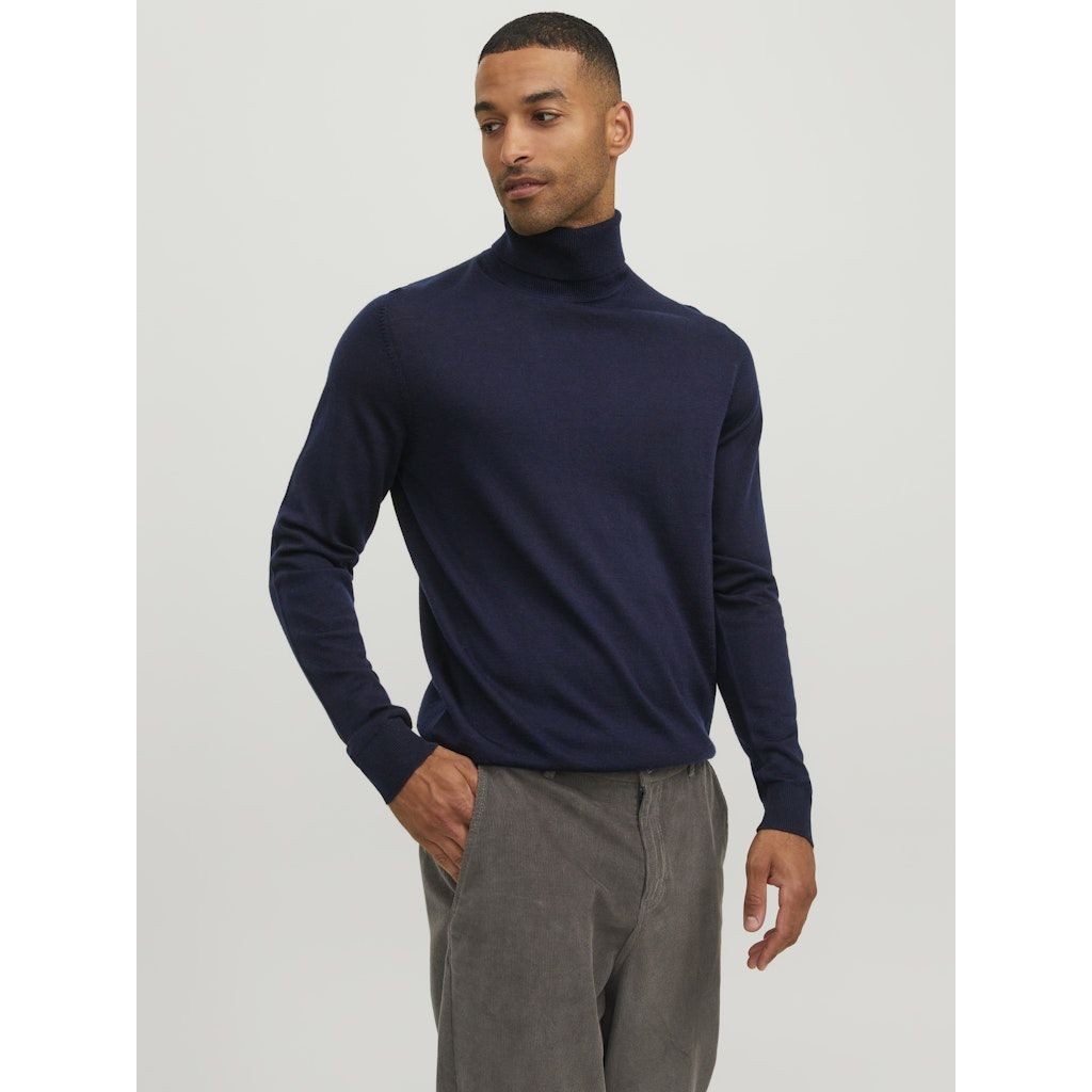 JACK & JONES Megztinis vyrams, Mėlyna, JPRBLABUSHWICK MERINO 6