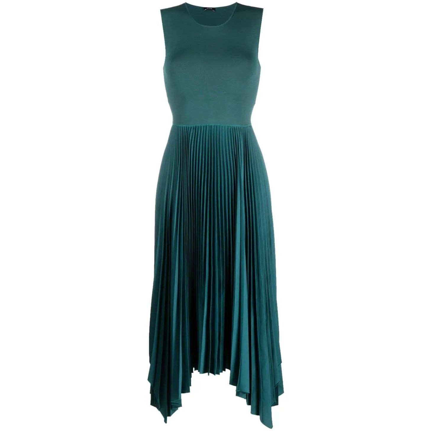 JOSEPH Maxi suknelė moterims, Žalia, Dera knit weave plisse dress 1