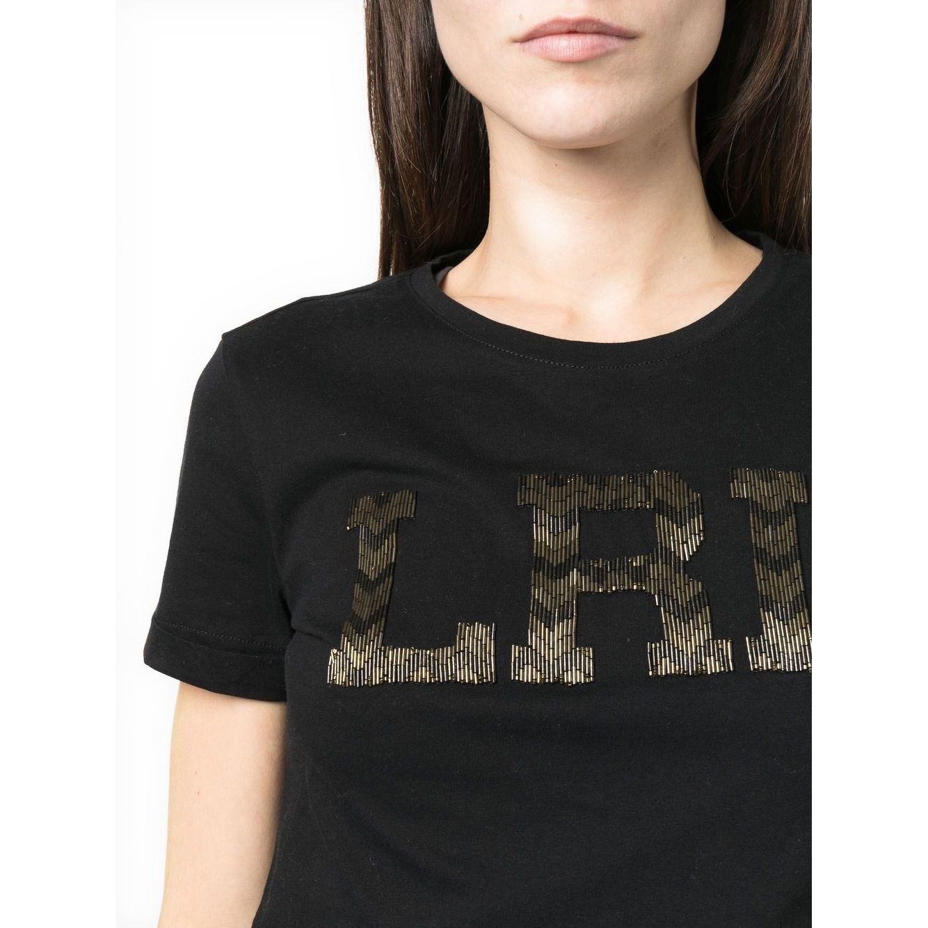 LAUREN RALPH LAUREN Marškinėliai trump. rankovėmis moterims, Juoda, Hailly short sleeve t-shirt 2