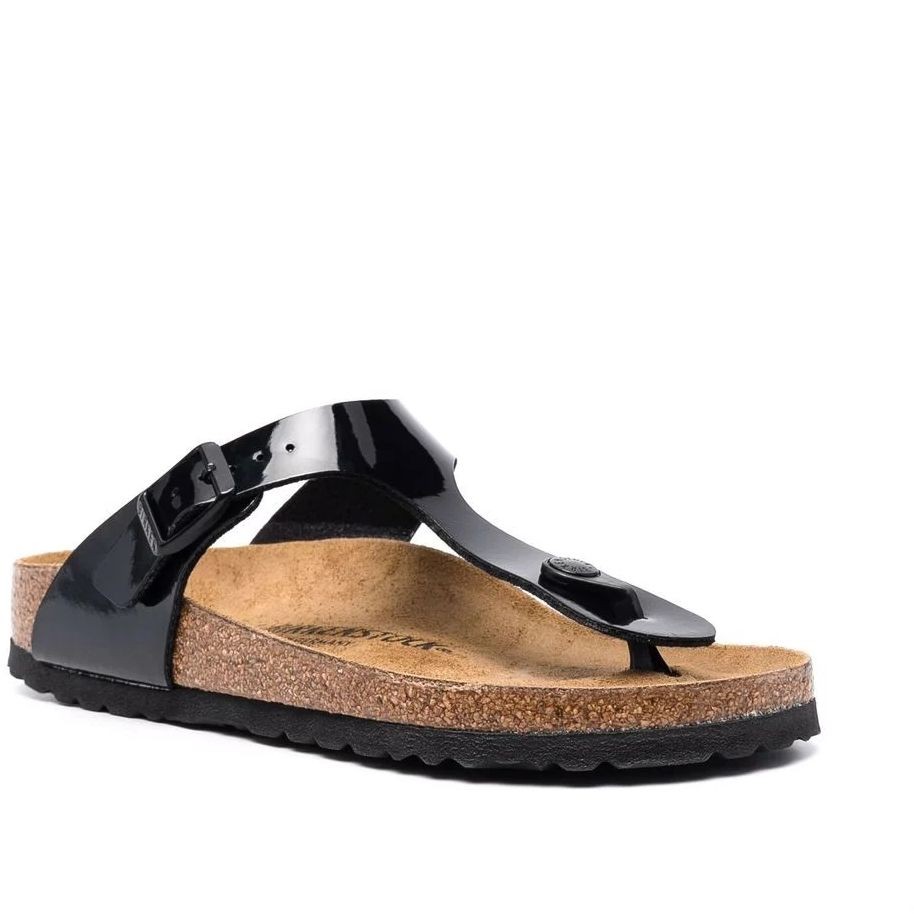 BIRKENSTOCK Šlepetės moterims, Juoda, Gize hBS 1