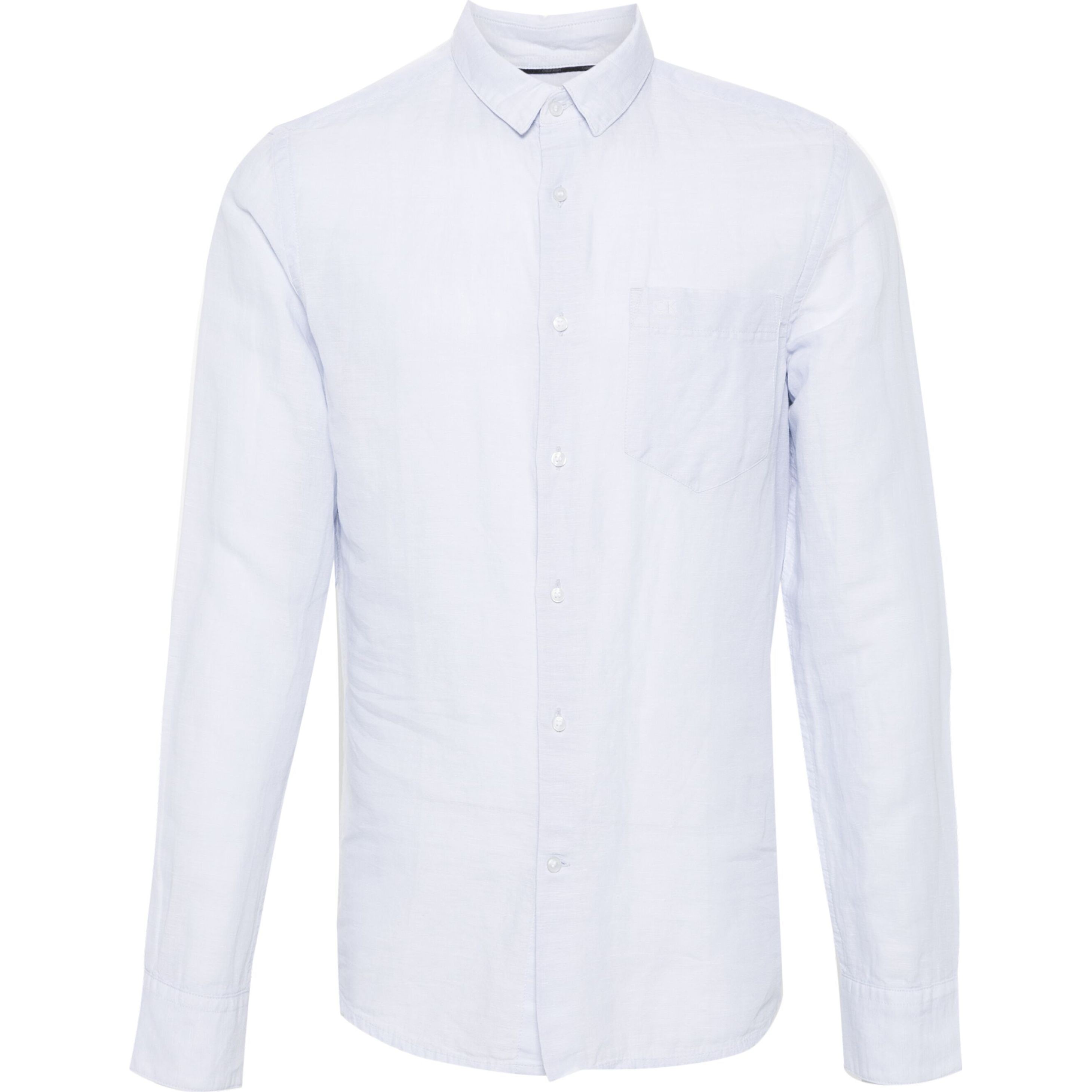 CALVIN KLEIN Marškiniai ilgomis rankovėmis vyrams, Mėlyna, L/s shirt 1