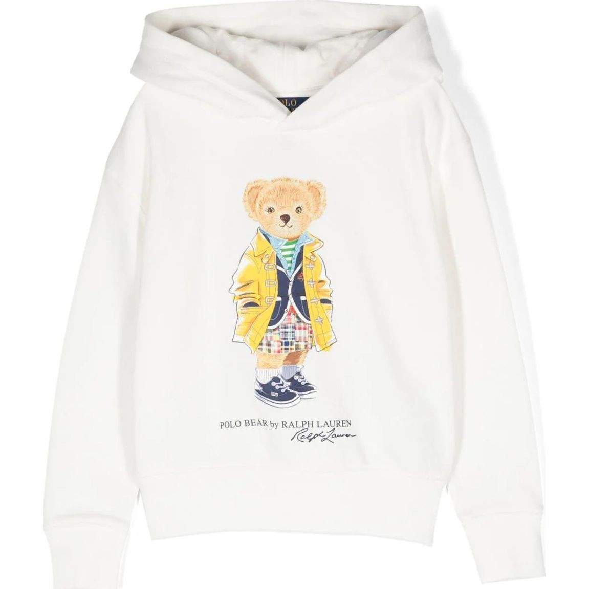 RALPH LAUREN KIDS Sportinis nertinis mergaitėms, Balta, Bear sweatshirt (7-16) 1