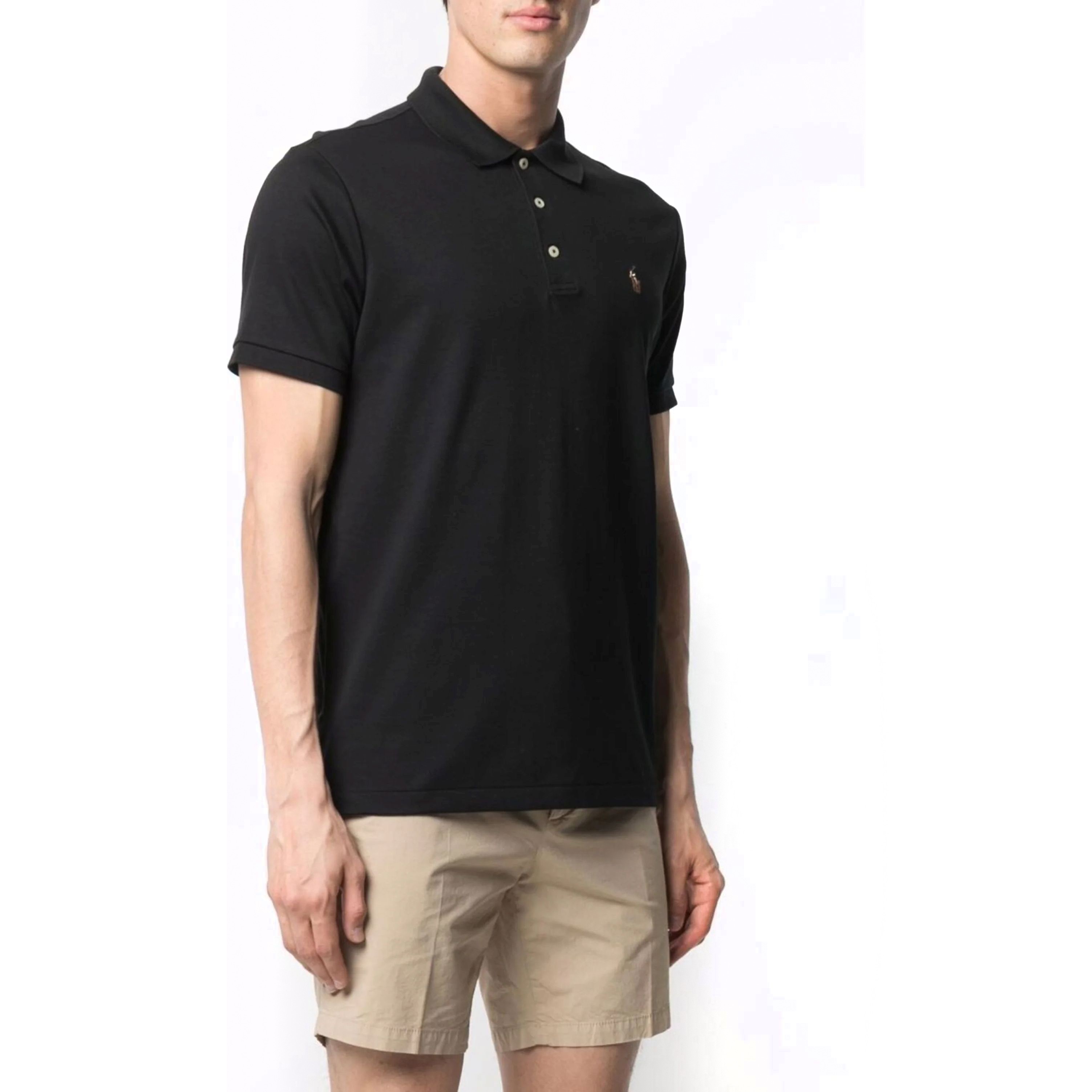 POLO RALPH LAUREN Polo marškiniai trumpos rank. vyrams, Juoda, Polo shirt 2
