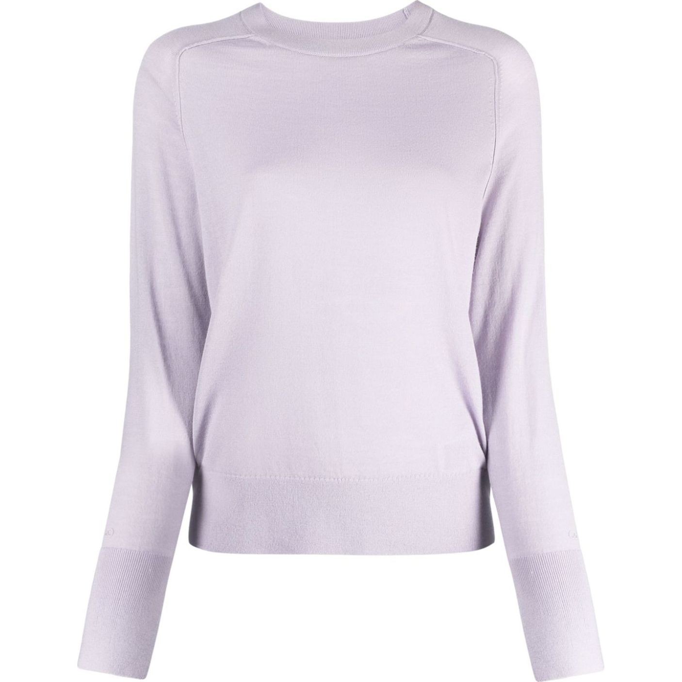 CALVIN KLEIN Megztinis moterims, purple, Extra fine crewneck sweater