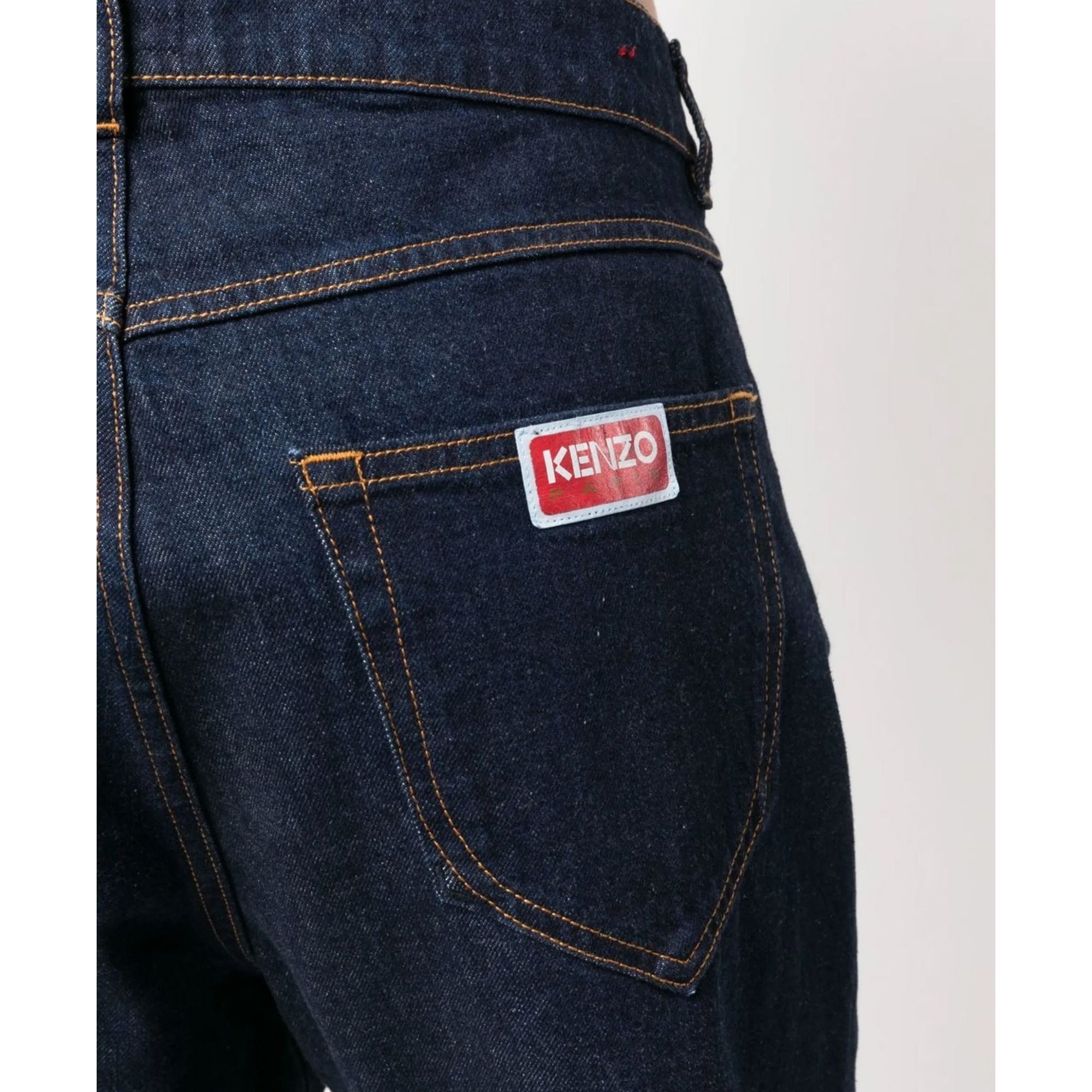 KENZO Tiesūs džinsai -vyrams, Mėlyna, Rinse asagao straight jeans 4