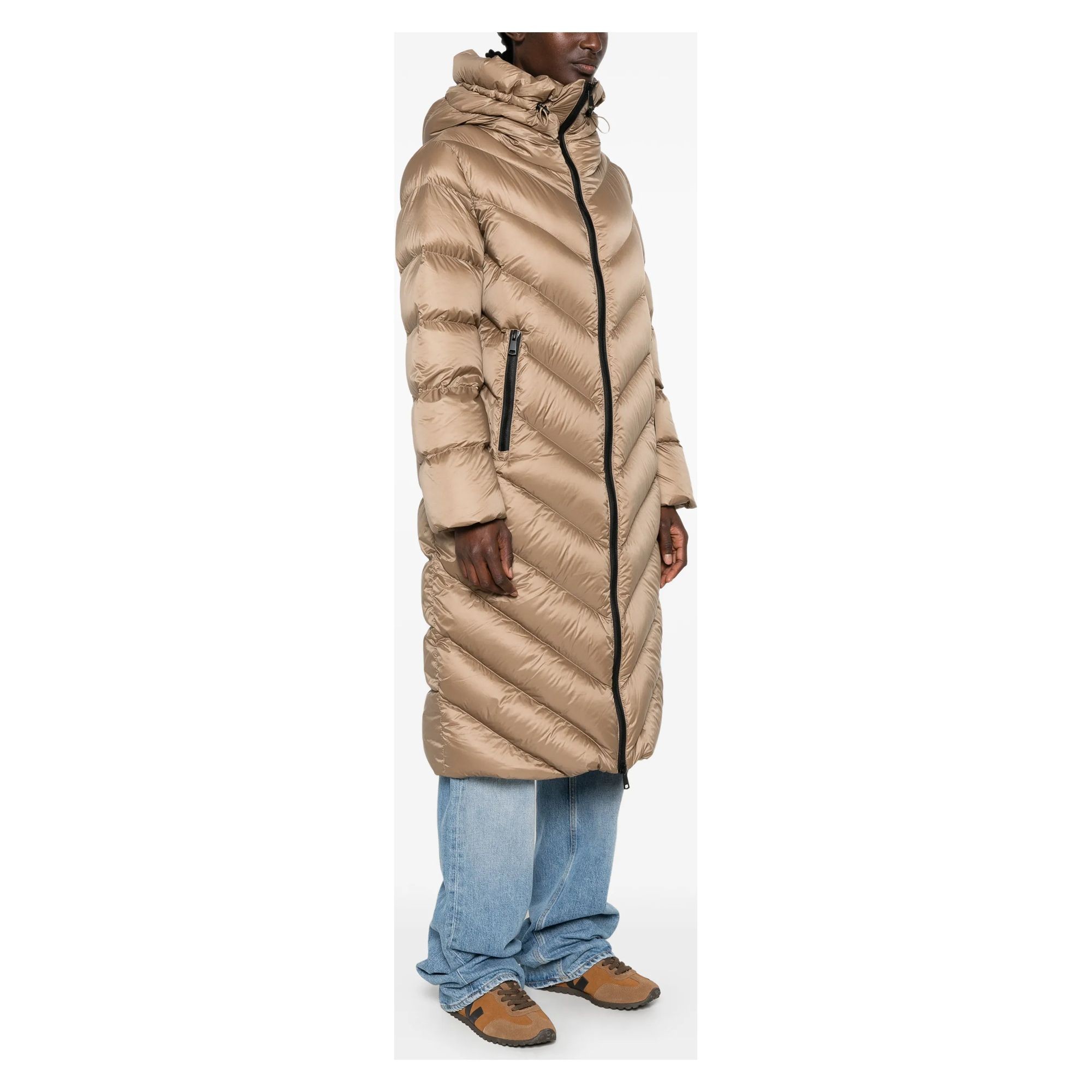 SERGIO MORETTI Pūkinė striukė moterims, Smėlio, Jackets 3