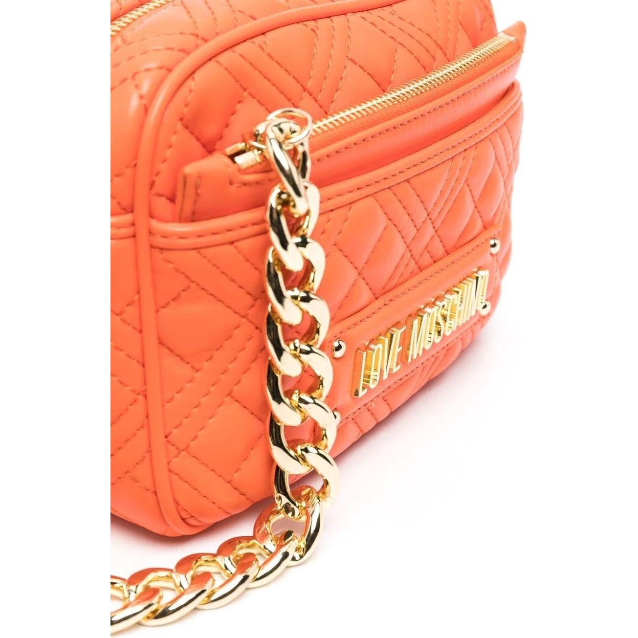 LOVE MOSCHINO Rankinė per petį moterims, Oranžinė, Crossbody 3