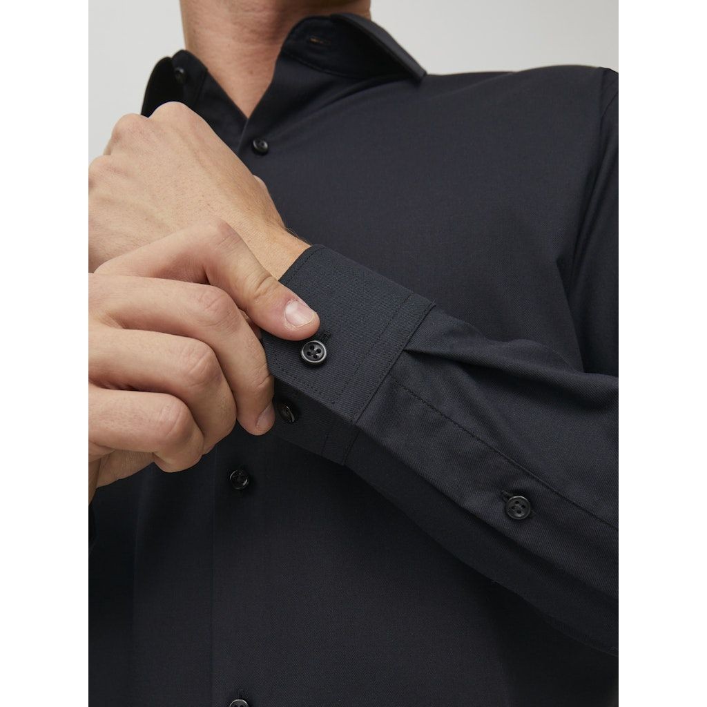 JACK & JONES Marškiniai vyrams, Juoda, JPRBLAPARKER SHIRT L/S 3