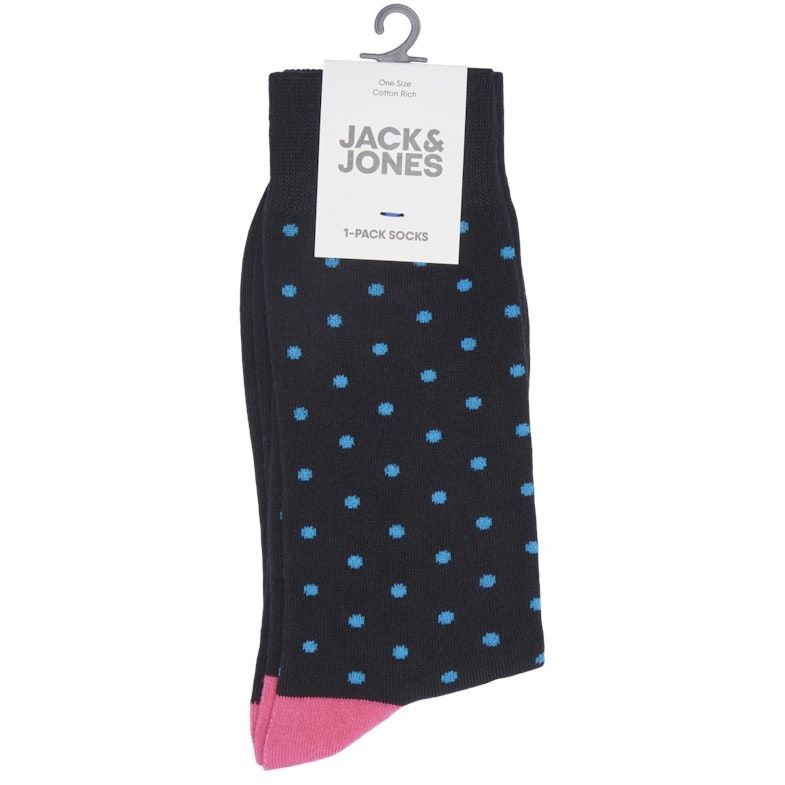 JACK & JONES Kojinės vyrams, Juoda, JACCOLOR DOT SOCK 2