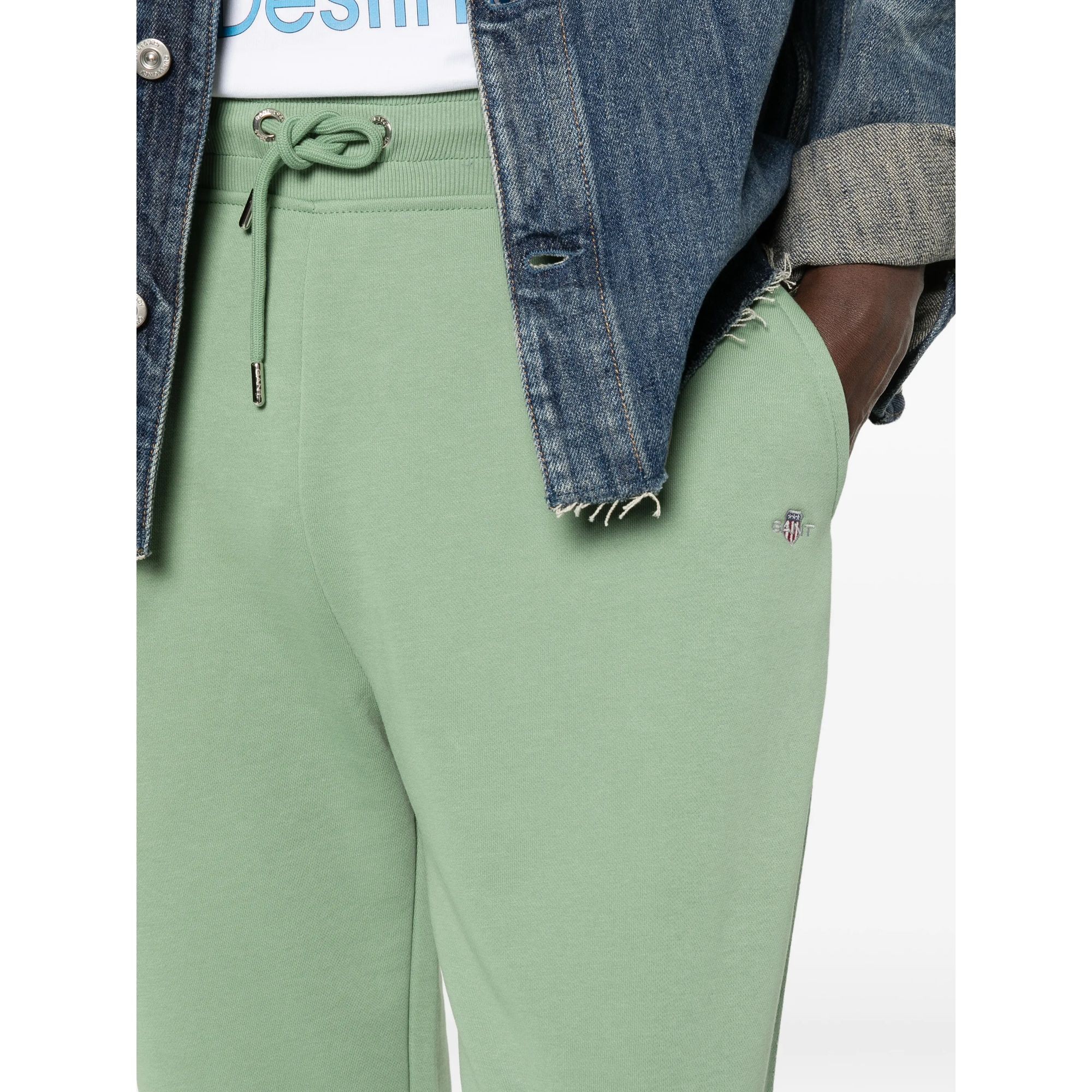 GANT Laisvalaikio kelnės vyrams, Žalia, Reg shield sweatpants 5